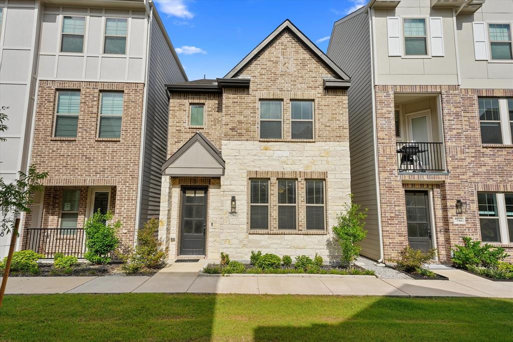 Tucked into a wonderful East Dallas community, 7562 Edgeware Rd pairs smart design with an unbeatable location. This 3-bedroom, 2.5-bath home offers 1,649 square feet of well-built, light-filled living that feels both fresh and effortlessly comfortable.

The main level opens into a beautiful, airy floor plan where sunlight floods every corner. At its center, the kitchen showcases quartz countertops, a stylish backsplash, a generous island, an electric cooktop, a built-in oven, and a large walk-in pantry.

Upstairs, the layout shines with all three bedrooms, along with the laundry room. The primary suite serves as a private retreat, complete with an en-suite bath, dual vanities, and a walk-in closet.

Quality construction is evident throughout, from clean lines to durable finishes that promise lasting appeal. An alley-access two-car garage adds convenience.

Beyond the front door, the surroundings sweeten the deal. Skyline High School sits just minutes away, and Gateway Park offers nearby green space for walks, play, and weekend recreation. Shopping and dining options round out this connected, welcoming neighborhood.

Move-in ready and full of charm—schedule your showing today!