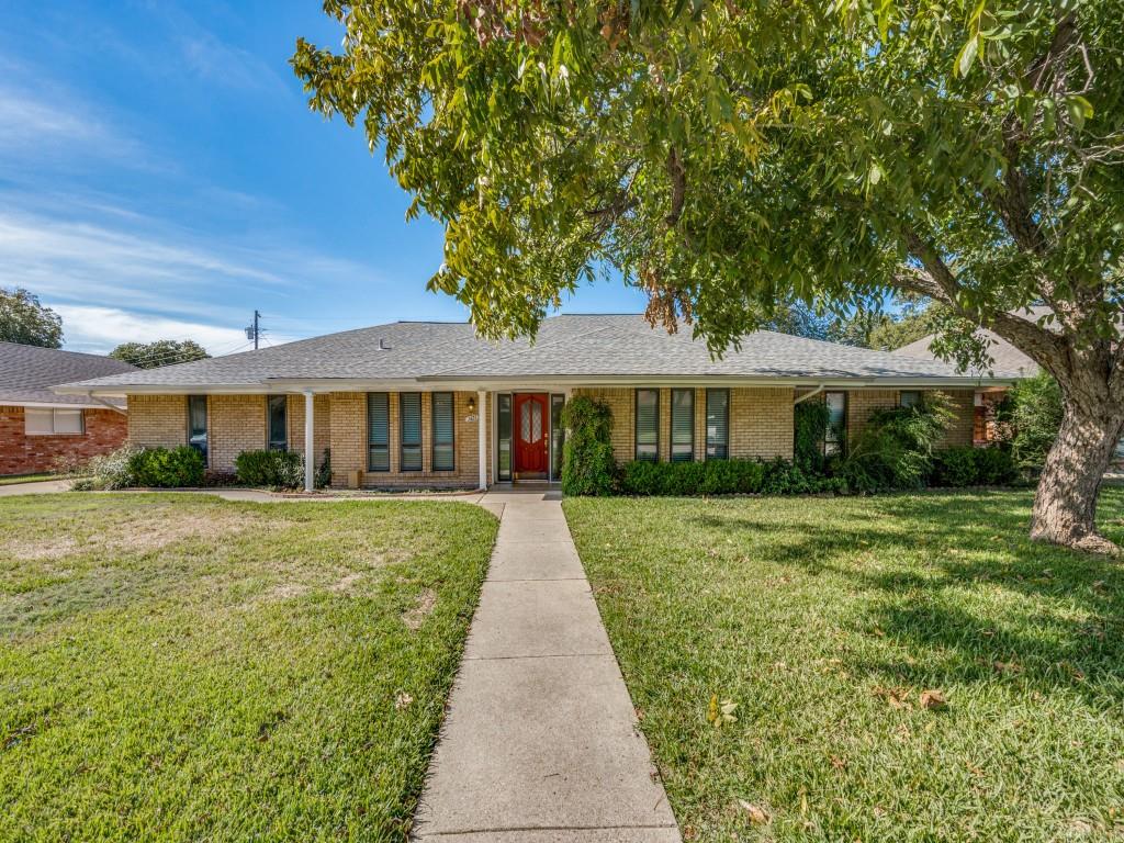Original owner is now selling so your family can make happy memories in this treasured, charming home.  Plenty of room for everyone with 4 big bedrooms, 3 full baths, 3 living areas and 2 dining areas.  Nestled in the heart of DFW and Irving Hospital District.  Grassy area in backyard for play and entertaining. Lots and lots of storage. Dual closets and a dressing area with vanity in Master Suite. Kitchen has instant hot water dispenser.  Embrace this opportunity to make this house your dream home.  Workshop has wall unit for heating and cooling. Driveway is extra wide bc extra 2 ft of lot 5 is included on this lot. Nice board-on-board with top rail fence. Property being sold AS-IS. All offers will be considered.