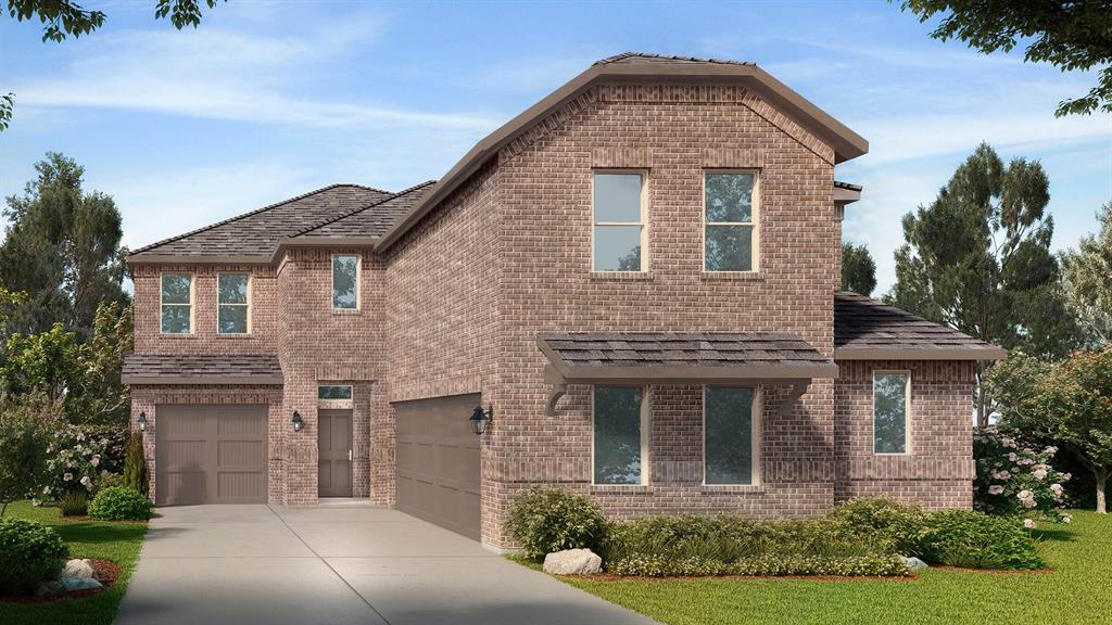 Stunning new D.R. Horton home in the brand-new Eden Ranch community located in South Arlington and Kennedale ISD! Estimated summer completion. The Yorktown floorplan, elevation X , offers a spacious two-story layout with 5 bedrooms, 3.5 bathrooms, a game room, and a split 3-car garage with separate single and double bays, ideal for added storage or multiple vehicles. The open-concept design features a generous family room that flows into the dining area and modern kitchen, creating an inviting space for everyday living and entertaining. The kitchen includes 42” upper cabinets with crown molding, cabinet hardware, soft-close drawers and cabinets, quartz countertops, a ceramic tile backsplash, stainless steel appliances, a gas range, and a pantry for added storage. RevWood flooring extends throughout the main living areas for durability and style, and a convenient mud bench area adds everyday functionality. The private primary suite is located on the first floor and features an ensuite bath with dual sinks, a separate soaking tub and walk-in shower, and a spacious walk-in closet. Four additional bedrooms are located on the second level along with a large game room, providing flexible space for family, guests, or hobbies. A covered patio enhances outdoor living, while modern finishes, energy-efficient construction, and America’s Smart Home Technology package add everyday convenience. Exterior features include a landscaping package with a full sprinkler system and a fully fenced backyard. With its large homesites, attractive home designs, and convenient access to shopping, dining, and major highways, Eden Ranch offers a comfortable lifestyle in a desirable part of the Mid-Cities area. Residents also benefit from an easy commute, with the airport approximately 20–25 minutes away, making travel and business trips simple and convenient. Eden Ranch combines suburban tranquility with everyday accessibility, making it an appealing place to call home.