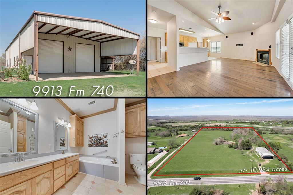 Exceptional opportunity to own a one-of-a-kind barndominium situated on just under 11 acres in highly sought-after Forney ISD. Offering the perfect blend of peaceful country living and convenient access, this property is ideally positioned near I-20 and HWY 80 with an easy commute to Dallas, Mesquite, Terrell, Kaufman and Forney.

Currently benefiting from an AG Exemption for cattle, this versatile property offers incredible potential for those seeking an agricultural lifestyle, hobby ranch setup, or space for a home-based business. Fully fenced and cross-fenced with an electric front gate, the property provides both privacy and functionality.

The impressive 75x40 building offers approximately 3,000 total square feet and a highly functional layout. The living quarters feature approximately 1,440 square feet with 2 bedrooms and 2 full bathrooms. The open-concept kitchen, dining and living areas create a comfortable and inviting atmosphere ideal for everyday living or entertaining. A full-size utility room adds additional convenience.

The rear covered porch measuring approximately 13x40 provides the perfect place to relax and enjoy peaceful sunsets overlooking the expansive property and beautiful oversized pond. The workshop area offers approximately 1,550 square feet of flexible space ideal for business operations, equipment storage, hobbies, projects, or large recreational vehicles. The space is large enough to accommodate a full-size motorhome.

Whether you are looking for room to raise cattle, operate a business, store equipment, or simply enjoy wide open spaces, this property delivers endless possibilities in a location that continues to experience strong growth and demand. Opportunities like this rarely come available.