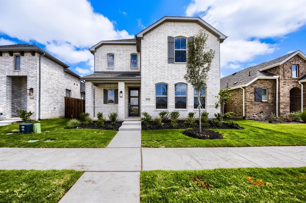 This charming Craftsman-style home, located in the Wellington subdivision, sits on a gorgeous home site! This two-story home features four spacious bedrooms and three bathrooms plus a powder room on the first floor providing convenience for guests. The home includes a large primary suite with dual vanities, luxurious shower and a generous walk-in closet. The open floor plan seamlessly connects the family room to the kitchen and dining area, creating an ideal space for entertaining. The family room also opens up to a back patio perfect for indoor-outdoor living. Additional highlights include an upgraded kitchen including premier appliances and hardwood flooring. Additionally, there is an expansive game room for family fun times and a study for remote work. Residents of the Wellington subdivision enjoy access to two pools, walking trails, parks, playgrounds and pavilions with grilling areas. The location is convenient to DFW Airport, shopping, dining and the highly rated Northwest ISD schools. American Legend personnel are available seven days a week to discuss this home with you and all the options we provide. This home truly combines beauty, comfort and convenience.