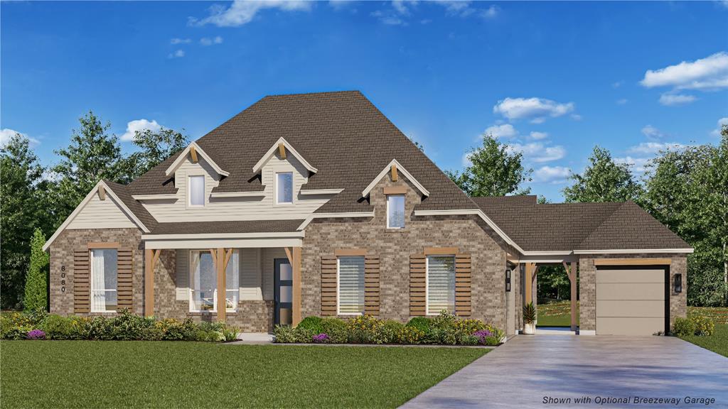Birchwood G plan offering 2,819 sq ft with 4 bedrooms, 3 full baths, 1 half bath, and a Special 3-car garage with breezeway. This one- story home features an extended outdoor living area, a spacious family room with fireplace, and a luxury primary suite extension. The primary bath includes a spa shower in lieu of tub for a modern, upscale feel. Open concept kitchen, dining, and living spaces make this home perfect for comfort living. 
Schedule for completion June 2026.
