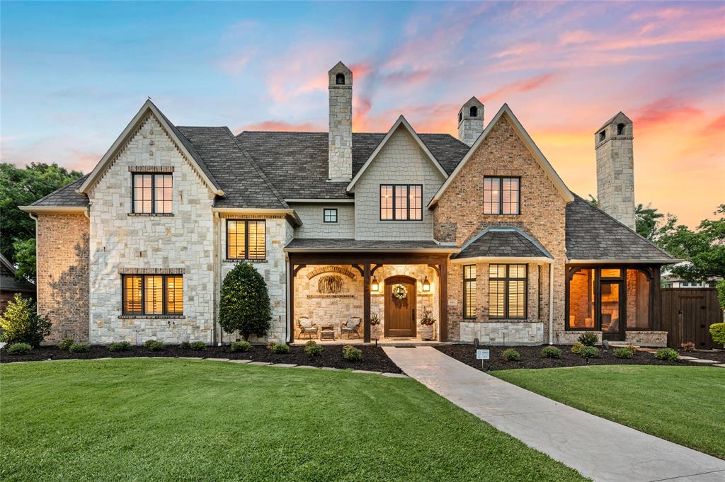 Beautiful Custom home in desirable Melshire Estates blending luxury, comfort, and everyday living. A large front yard creates a warm welcome to the front porch for a delightful first impression.  Just off the entry, a private study opens to a screened-in porch with fireplace offers the perfect to work and a quiet retreat.  Light-filled interiors feature an open floor plan, generous room sizes, hardwood floors, high ceilings, and thoughtfully designed spaces throughout. The flexible layout is ideal for today’s lifestyle: the spacious grand room with 2 fireplaces flows seamlessly into the chef’s kitchen and bar area with a large granite island, Wolf appliances, built-in refrigerator, temperature controlled wine cellar, walk-in pantry, creating the true heart of the home. A luxurious first-floor primary suite features a sitting area and spa-inspired bath with dual closets. A separate wing offers two additional downstairs bedrooms perfect for guests, workout space, or a secondary office. Upstairs includes two ensuite bedrooms plus a flex room or game room. Designed for both entertaining and daily enjoyment, the home also offers approximately 1,000 sq.ft. of unfinished bonus space almost ready for a media room, additional living area, or storage. The resort-style backyard is built for year-round enjoyment with a covered patio featuring a fireplace and TV overlooking the sparkling pool and beautifully landscaped grounds. Additional outdoor features include a fire pit area, child-proof pool fence, grill area, turf dog run, large driveway with electric iron gate, and oversized 2.5-car garage with additional parking. Ideally located near Cooper Aerobics Center and minutes from Dallas’ premier private schools, shopping, and dining, this exceptional property offers the lifestyle, flexibility, and location today’s buyers are seeking.