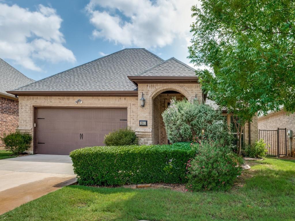 Great location in the heart of Keller!  Beautifully maintained condo located in the highly desired Villas of Stone Glen gated community. This secure, gated 55 plus active adult community is located minutes away from shopping, dining, library and Senior Center.  Residents enjoy low maintenance living, community activity center, fitness facility, swimming pool and walking trails.  This two bedroom, two bath home offers an open floor plan filled with lots of light, high ceilings, cozy fireplace and oversized courtyard patio with pergola. Fully equipped kitchen with granite countertops, stainless steel appliances, pantry, built in desk.  Large laundry room with lots of built in shelving and space for an additional refrigerator or freezer.  The primary bedroom has a large walk in closet and bath offering dual sinks, private shower equipped with grab bars and roll-in accessibility. The secondary bathroom offers a luxurious walk-in jetted bathtub and bidet.  The COA takes care of all the exterior lawn maintenance, sprinkler system, landscaping, home exterior so buyers can enjoy a lifestyle of luxury and leisure!