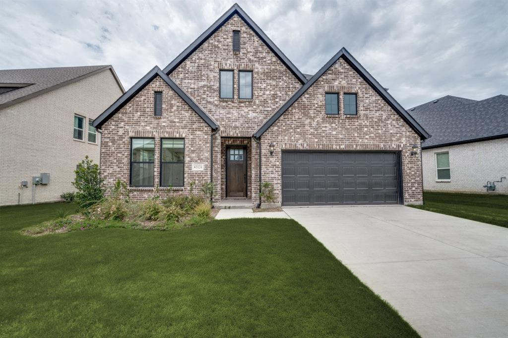 Welcome to 3124 Lapis Lane, where modern elegance meets luxury living in the highly sought-after Painted Tree community of McKinney. This 4-bedroom, 4.5-bath residence offers 3,177 sq ft with a 2-car garage, backing directly to a protected greenbelt — no future development behind the home, just a private view of the trees from the living room, primary bedroom, and backyard.

The kitchen features an oversized island with a leathered granite waterfall countertop, matching backsplash, custom shaker cabinetry, stainless steel appliances, a built-in oven and microwave, a Blanco granite sink, and a walk-in pantry. Designer pendant lighting and a statement dining chandelier add a curated feel, while matte black ceiling fans in the living room and primary bedroom bring in modern texture.

Soaring 20-foot ceilings and large windows fill the open living and dining spaces with natural light. Downstairs includes the primary suite and a second bedroom; upstairs offers upgraded carpeting, a game room, a media room, and two additional bedrooms.

Enjoy an extended patio with private greenbelt views. The home is prewired for Ethernet, HomePro security with sensors, surround sound in the living room and theater room, backyard sound, and exterior security cameras, plus a Rainbird WiFi irrigation system and WiFi garage opener.

Additional features include a whole-house water softener, reverse osmosis system, EV charging, and a laundry room with a brand-new washer and dryer.

Painted Tree offers miles of walking trails, a scenic lake, resort-style pools, parks and playgrounds, low HOA dues, no MUD or PID taxes, a low tax rate, and acclaimed McKinney ISD schools.