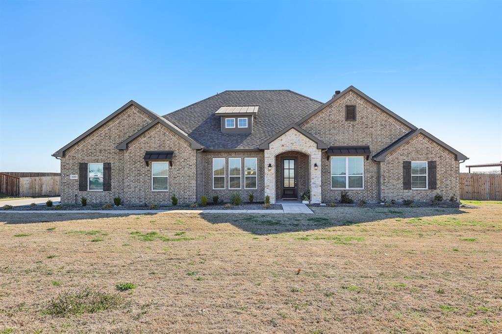 This nearly brand now home is your next place to call, “home”! The large entry way opens to a spacious family room with bright windows looking out to the massive back patio. This great floor plan offers a Media or Game room option located off the Family room with a powder bath! There are 3 bedrooms in addition to the large primary bedroom. The home has a wonderful split floorplan with the primary and secondary bedrooms on either side of the home establishing a good amount of privacy. Between the large social island, stunning owner's suite bath, large kitchen island and oversized utility room, you really could not ask for anything more. The oversized acre lot is an y homeowners dream, ready for any amount of outdoor improvements that you can imagine.