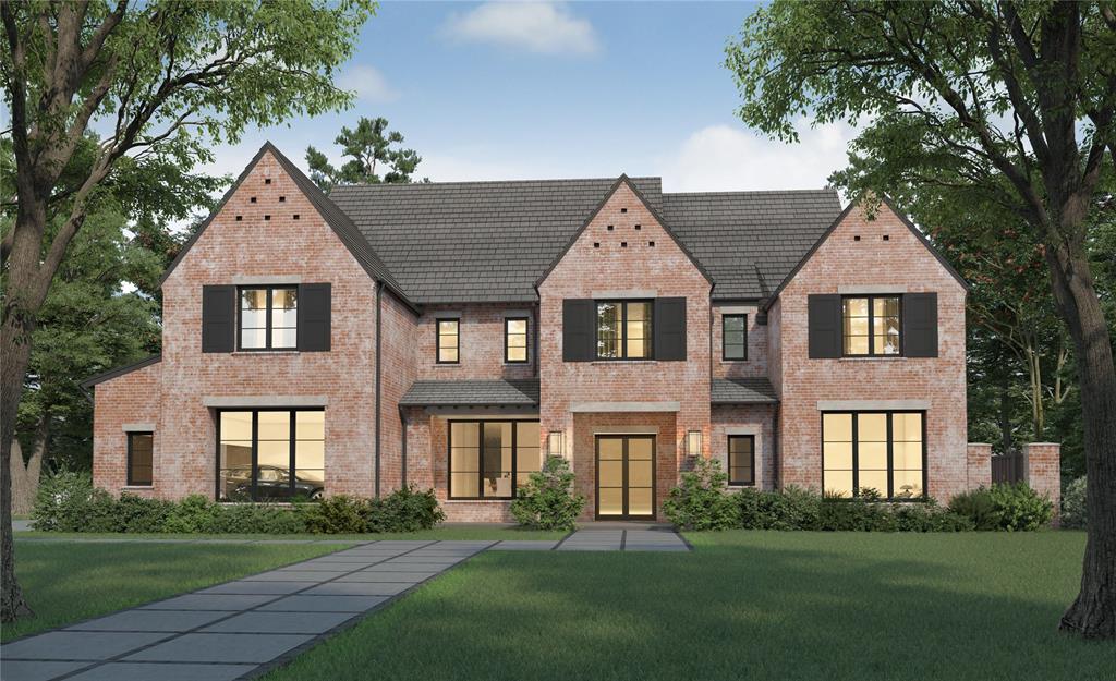 New construction by Alford Homes! Transitional English architecture throughout on an oversized .58 acre lot (110' x 229').  Buy now and fully customize. Designed to have tons of natural light throughout. Vaulted family room with rustic antique timbers and linear exterior door system that opens up entirely to walkout patio with retractable screens.  Downstairs game room with bar and a retractable wall system to backyard patio.  Entertain your friends and family in multiple rooms all on the first floor.  Huge covered living room patio and separate outdoor dining area. Walk-in wine storage off of dining room. Study with all glass walls and side office nook.  His and her's separate closets located off large master bath. Secondary bedroom downstairs.  Upstairs has 3 bedrooms with full baths and walk-in closets in addition to a game room and wellness studio. Buy the best! Pictures are from builder's previous projects.
