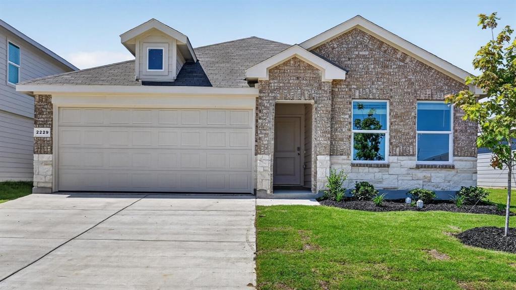 New D.R. Horton home in Blackbird Estates located in Mineral Wells and Mineral Wells ISD! The single-story Anderson floorplan Elevation X with an estimated Fall completion, offers 3 bedrooms, 2 bathrooms, and a 2-car garage with a bright open-concept layout designed for comfort, function, and easy everyday living. The spacious family room, dining area, and contemporary kitchen flow together beautifully, creating an inviting space for gathering, relaxing, and entertaining. The thoughtfully appointed kitchen includes quartz countertops, 36” painted cabinets with hardware, stainless steel appliances, an electric range, a center island, and a pantry for added storage. The private primary suite is tucked away at the rear of the home and features an en-suite bath with quartz vanity, oversized shower, and a walk-in closet. Two secondary bedrooms and a full bathroom with quartz vanity top are positioned near the front of the home, offering comfortable accommodations for family members or guests. Luxury vinyl plank flooring enhances the main living areas and wet zones, adding durability and low-maintenance appeal. Built with energy-efficient construction and equipped with America’s Smart Home Technology. Ideally positioned near MH 379 and nestled between Hwy 281 and Hwy 180, Blackbird Estates provides convenient access to everyday essentials and local attractions. Residents are just minutes from downtown Mineral Wells and Lake Mineral Wells State Park, offering opportunities for outdoor recreation, dining, and leisure. With its blend of modern design, peaceful surroundings, and accessible location, Blackbird Estates is the perfect place to slow down and enjoy life in North Texas.