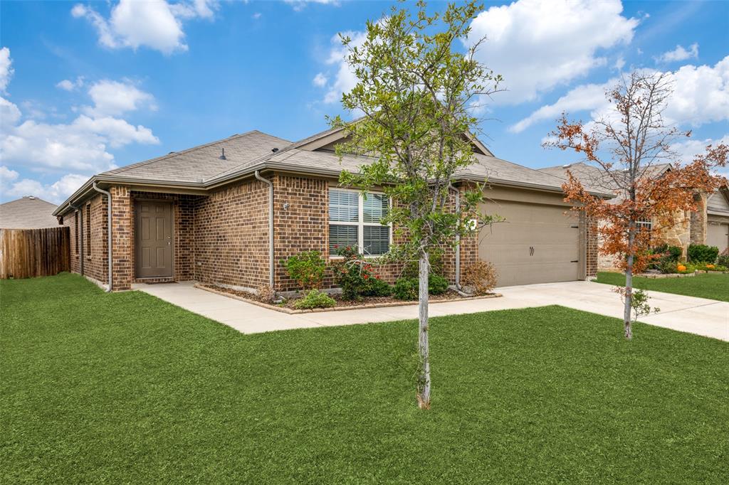 New painting and new carpet was installed on December 16, 2023. Beautiful 4 bedroom 2 full bathroom single story home. Home is light & bright with open floor plan maximizing use of square feet. The spacious kitchen has full open sight to family room & large backyard which includes a covered patio, perfect for summer BBQs. The master bedroom and bathroom are located in the rear of the home while the secondary bedrooms and bathroom are located on the other side of the home in the front. Master bedroom has a big walk-in closet and the master bathroom has an abundance of storage. Travis Ranch Amenities include pool, parks, and playgrounds. Nearby schools, dining, shopping & highway.