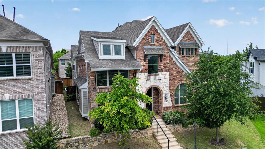Welcome to this gorgeous, one owner Grand Home. Let's begin with the outdoors, situated on one of the community's oversized lots, this stunning property features a luxurious above ground pool complete with a built-in jacuzzi and an expansive surrounding deck. The perfect place to relax during the hot summer months or unwind after a long day. Entertain family and friends under the fabulous pergola, which offers a custom outdoor fireplace, comfortable seating area and an outdoor kitchen well designed for memorable gatherings. Step inside and fall in love with the soaring ceilings, elegant staircase, and abundant natural light that pours in through the many windows. The open concept layout is highlighted by a beautiful electric fireplace, creating a warm and inviting atmosphere ideal for both everyday living and entertaining. This exceptional home offers 4 bedrooms, 4.5 bathrooms, 2 spacious living areas, and a dedicated media room. The primary suite is conveniently located on the first floor, along with a private guest suite featuring its own full bathroom, perfect for visitors or multigenerational living. The chef's kitchen is truly the heart of the home, showcasing stunning quartz countertops, a gas cooktop, and a custom walk-in pantry that provides ample storage and functionality. Retreat to the spacious primary suite, enhanced with custom accent walls and a modern electric fireplace with its bathroom featuring dual vanities, a freestanding soaking tub, and a separate walk-in shower, creating the perfect private escape. Why go out to the movies when you can enjoy your very own theater room at home? Ideally located just minutes from the TPC Craig Ranch Golf Course, as well as grocery stores, restaurants, shopping, and highly rated schools, this remarkable home offers the perfect combination of luxury, comfort, and convenience. Don't miss the opportunity to make it yours!
