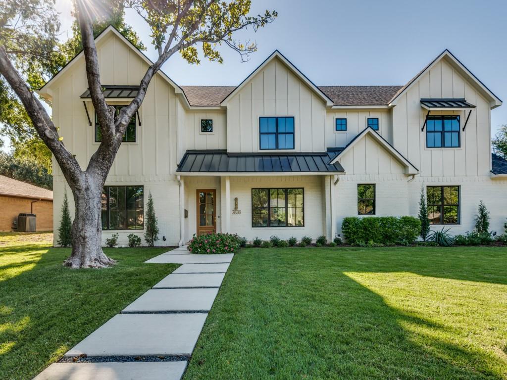Priced below appraised value!  This stunning home was substantially reimagined including a major addition completed by Vafa Construction in 2025.  Situated on a quiet street in a highly sought after neighborhood in the private school corridor of Dallas.  The home blends high ceilings, an open floor plan, interior design selections such as Pierre Frey wallpaper, Visual Comfort lighting and beautiful tile selections throughout.  Additional interior features include a downstairs primary suite, a downstairs guest suite, either a downstairs formal study or additional bedroom suite and light-filled breakfast nook.  Upstairs highlights are three bedrooms with ensuite baths, a second laundry room, an open playroom with lots of natural light and a moody media room.  The outdoor space includes professional landscape with artificial turf and a putting green in the backyard along with an outdoor entertaining space and fully upgraded swimming pool.  Builder to provide home warranty.  Don't miss out on this new construction quality and luxury built home.  Move-in ready!