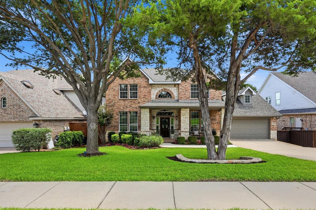 Nestled within the highly desirable Silver Lake Estates community, this beautifully maintained residence showcases exceptional pride of ownership and a tranquil setting rarely found in Grapevine. Backing to scenic greenbelt and natural open space with trails leading to Lake Grapevine, the property offers a unique sense of privacy and serenity while remaining just minutes from shopping, dining, DFW Airport, and both public and private school options. Walking distance to both historic downtown Grapevine and Lake Grapevine. Designed for comfortable everyday living and effortless entertaining, the home features 4 bedrooms, 3.5 baths, spacious living areas, and abundant natural light throughout. The thoughtfully designed floor plan provides an ideal balance of open gathering spaces and private retreats, creating a warm and welcoming atmosphere from the moment you enter. The inviting kitchen serves as the heart of the home, seamlessly connecting to the main living areas and offering the perfect setting for family gatherings and entertaining. A spacious primary suite provides a peaceful escape with views of the backyard and surrounding natural landscape. Step outside to your own private oasis where a sparkling pool overlooks the lush greenbelt backdrop. Mature trees, open views, and a backdrop of greenbelt and natural open space create a peaceful outdoor environment ideal for relaxing, entertaining, or simply enjoying nature. Whether hosting guests or unwinding at the end of the day, the backyard offers a rare combination of privacy, beauty, and functionality. Meticulously cared for and exceptionally well maintained, this home presents a rare opportunity to enjoy comfort, convenience, and a picturesque setting within one of Grapevine's most sought-after neighborhoods.