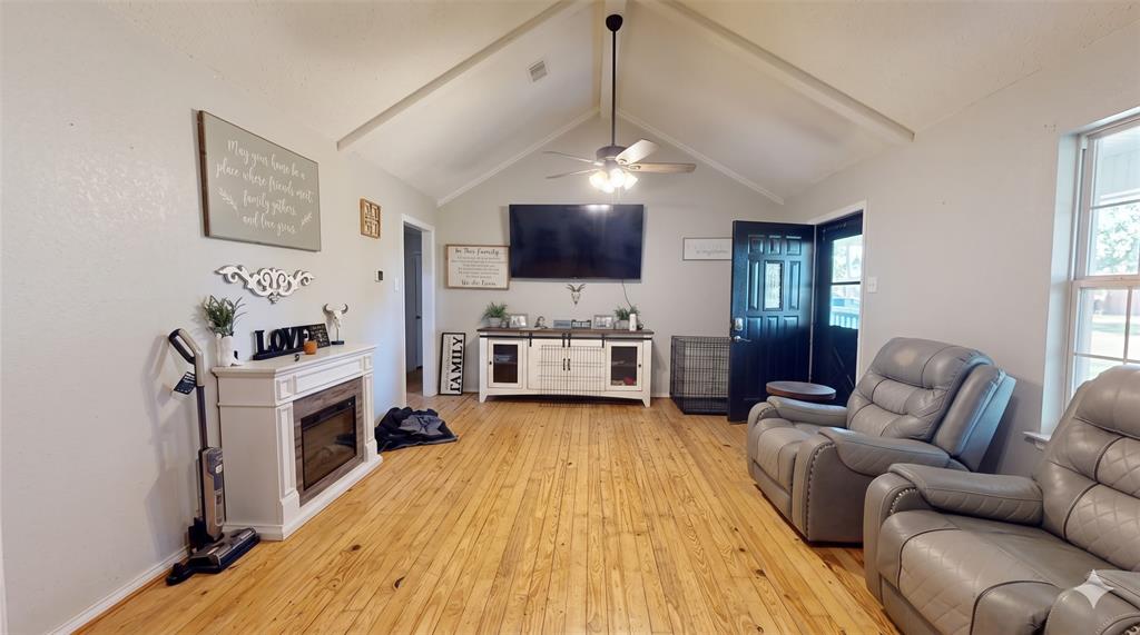 Charming farmhouse style meets functional acreage on 1.6+ acres in Kemp. This unique property features a main house with dual primary suites, vaulted ceilings, and a large island kitchen with granite countertops. Included is a 480 sq ft 'Tiny Home' guest house with a full kitchen and bath, plus a 700 sq ft 'man cave' building plumbed for a bath. Outside, enjoy an above-ground pool with a large deck, chicken coop, and electric fencing for livestock. This property qualifies for a lender paid 2-1 buy down for qualified buyers, ask agent for info!
