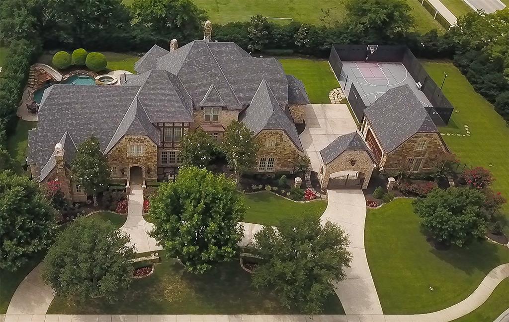 *CASTLETON MANOR*RECENT REMODELED*GATED COMMUNITY*PRIVACY ABOUNDS*RESORT-STYLE *BACKYARD W-SALT WATER LAGOON-STYLE HEATED POOL, SLIDE & SPA*LIGHTED SPORT COURT-60X40*LOT-ALMOST 1 ACRE*PLAY AREA*OUTDOOR COOKING CENTER W DSC GRILL*COV'D PATIO W-BRICK COLUMNS & ARCHES*BACKS TO SOCCER FIELD W-GATE ACCESS*ROOF 1 MONTH OLD-2022*4-CAR GARAGE*NANNY’S QUARTERS OVER DETACHED GARAGE & KITCHENETT-STUDIO STYLE APARTMENT (24X17)*2021 APPRAISAL SOURCE OF FOOTAGE*MAIN HOUSE 7002 SF*NANNY’S QUARTERS 412 SF,TOTAL 7414*MOSQUITO MISTER SYSTEM*5 ZONES HVAC - 2 RECENTLY REPLACED*ALL NEW INTERIOR PAINT 2022*OWNERS SUITE FEATURES FIREPLACE W-MOTHER OF PEARL SEASHELL-STYLE SURROUND,FREE-STANDING TUB, HALF BARREL CEILING DESIGN, 2 HIS & HER CUSTOMIZED CLOSETS*FORMAL LIVING HAS FLOOR TO CEILING FIREPLACE, GRAND CHANDELIER & BANK OF WINDOWS OVERLOOKING BACKYARD*MEDIA 1ST LEVEL W 2-TIER SEATING-EQUIPMENT*CONVEYS*ALL BEDROOMS HAVE EN-SUITES*KITCHEN HAS 2 COPEPER SINKS, PASTA FAUCET, TRAVERTINE FLOORS*AMENTIES LIST