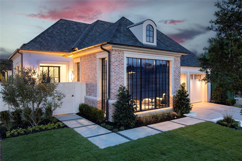 Stunning new construction by Platinum Series Homes by Mark Molthan & situated in the exclusive gated community of The Bluffs at Cochran Chapel. This masterfully designed home boasts exquisite attention to detail and high-end finishes. Enter private courtyard with dramatic foyer, secluded private library with floor to ceiling windows. Open concept kitchen with Sub Zero Wolf appliances, marble counters, wet bar & scullery. Oversized 3 car garage, temp. controlled In-Outdoor sunroom, overlooking a large sunny backyard. 1st floor Primary Suite, spa bath and large walk-in closet. 2 additional first floor bedrooms with ensuite baths. Upstairs includes large 4th bedroom with ensuite bath & large game room. Ready for Move-in!