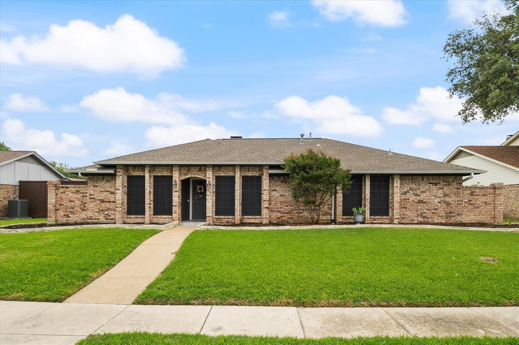 Beautifully updated custom built 3-bedroom home in Carrollton’s High Country neighborhood. Home boasts a flexible floor plan making everyday living and entertaining effortless. Major upgrades include complete replacement of all cast iron plumbing, sewer lines, with modern PVC plumbing, Recent improvements that make this home move-in ready include a remodeled kitchen featuring granite countertops, soft close cabinets, appliances, backsplash and ample storage, The breakfast nook offers a seated window for display space. Large living area with a beautiful focal point fireplace has a sliding door to the back yard and skylights for natural lighting. The primary bedroom boasts a large ensuite bathroom with dual closets for ample storage, quartz vanities, dual sinks and a fully renovated glass enclosed walk-in shower. The second full bathroom is also updated with dual sinks, quartz counters. Flex space off breakfast room can be a 2nd living space or office. Outside, a covered patio overlooks the landscaped backyard, allowing you to relax, grill, or gather. 2 car garage and a 2 car carport. Located in an established Carrollton community just minutes from top rated schools, highways, airports, restaurants, shopping and entertainment.The home is conveniently located close to Carrollton's Blue Trail with walking paths, parks and ponds along the greenbelt.