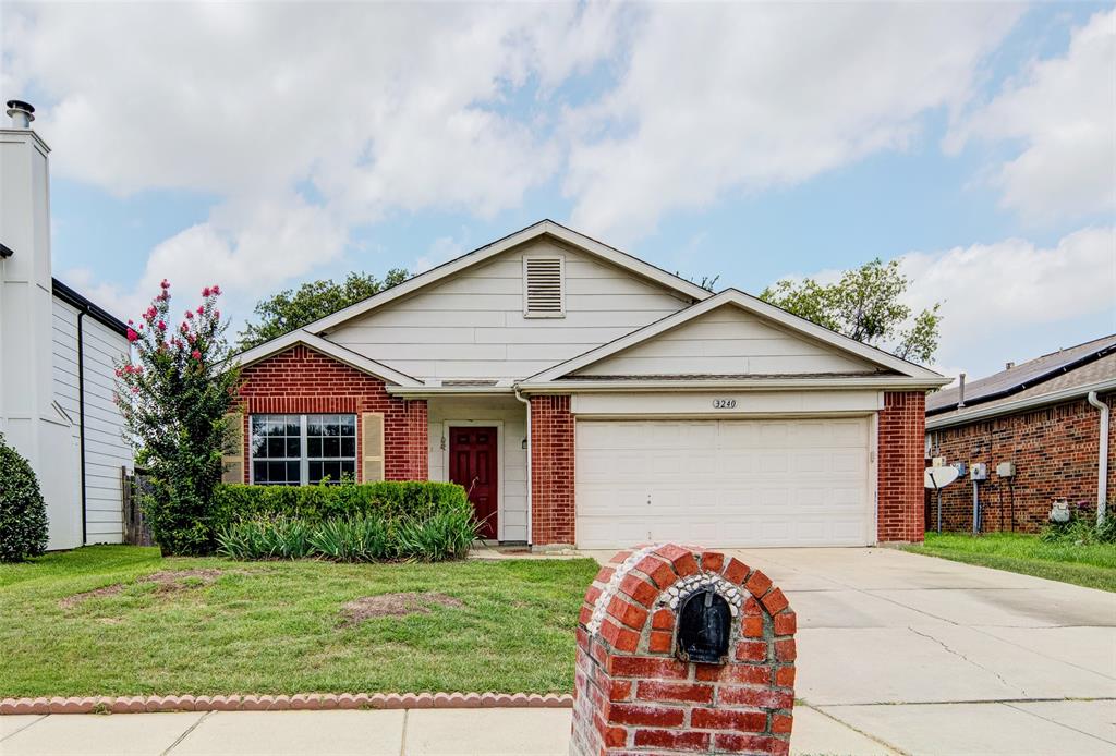 Opportunity priced! Great single-story home! Perfect investor opportunity! 3240 Bent Creek Dr in Denton, Texas, is a single-family home located in the Bent Creek Estate subdivision. Built in 2000, the property offers a traditional brick exterior and features 1,866 sq. ft. of living space with 3 bedrooms and 2 bathrooms. The home has an open-concept kitchen, dining, and living area. The secondary bedrooms are split, and the master is good-sized. The backyard is large, with many big trees, a perfect place to entertain. This will move fast; come take a look before it is gone. Please note: Some photos have been Virtually Staged.