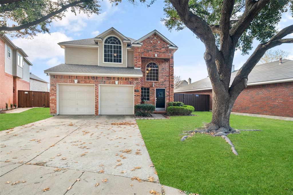 Nestled in the mature community of the Villages of Indian Creek; the home features an elegant two story entry, updated kitchen with gas stove, granite countertops, stylish backsplash and ss appliances; refrigerator is included with the home; 3 bedrooms with a large master suite and walk-in closet; The backyard is perfect for outdoor gatherings with covered patio; and 6ft board on board privacy fence, shed and nice size grassy area for playing, gardening or just enjoying; Near walking trail and park;  Located in the heart of Carrollton-convenient to shopping, dining and HW 121; Only 15 miles to DFW!