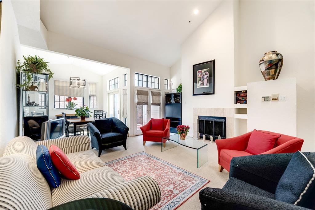 Motivated seller for spacious 2-bedroom 2.5-bathroom 1678
sq ft space in one of the most desirable neighborhoods in Uptown! Residence has a lightfilled open floor plan. It features a large living and dining area with 2 story ceilings,
fireplace, and abundant windows and skylight. The kitchen is open-concept with island,
breakfast nook, and wet bar, overlooking the living area. One can enjoy outdoor space on a
second floor deck patio. There is a spacious loft primary suite upstairs with large en-suite
bath and walk in closet. The main level has a half bath and large second bedroom with ensuite bath and walk in closet. Additional features include a private car port and one car
garage with laundry facilities. The residence is in a tree-filled well maintained community
that features a pool with waterfall, nearby entry to the Katy Trail, close to the West Village
and Uptown amenities. Schedule a showing today!