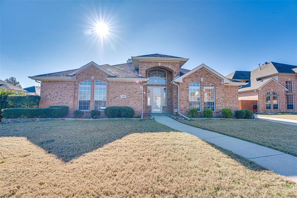 A rare blend of space, updates, and privacy in an unbeatable location. This beautifully maintained 4-bedroom home offers 2,455 square feet with 2 living areas, 2 dining spaces, and a bright open-concept layout designed for comfortable everyday living and entertaining. Positioned next to a creek with no neighbors on one side, this home sits in a quiet, family-friendly neighborhood within walking distance to Maxwell Creek Trail, City Park, and Timbers Nature Preserve.

Step inside to a light-filled family room featuring a cozy gas log fireplace, built-in bookshelves, and seamless flow into the oversized kitchen complete with granite countertops, double ovens, an island, breakfast bar, updated backsplash, and abundant cabinet space. Luxury vinyl plank flooring installed in 2022 adds warmth and durability throughout the main living spaces, while the additional front living and dining areas provide flexible space for entertaining, a playroom, or home office.

The oversized primary suite offers a relaxing retreat with a sitting area, chandelier, huge walk-in closet, and spa-like ensuite bath featuring an extended dual-sink vanity, garden tub, separate shower, linen closet, and medicine cabinet. Three additional bedrooms are generously sized and offer excellent flexibility for family, guests, or workspace needs.

Recent updates include luxury vinyl plank flooring (2022), bedroom carpet (2022), interior paint (2022), fireplace surround and kitchen backsplash (2022), Smart MyQ garage door opener (2024), exterior paint (2024), and a newly completed polyurea garage floor coating with a transferable 15-year warranty (2025).

Conveniently located near restaurants, shopping, the new HEB, George Bush Turnpike, Firewheel Mall, Downtown Plano, and DART rail access, this move-in ready home combines space, updates, privacy, and convenience in one exceptional package. Ask about special financing options available on this home!