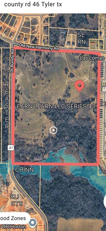 Excellant location for a future affordable housing project. Tract is located in the Tyler ETJ with confirmed city water and sewer to the sight (we have will serve letters from both utilities) Frontage access to CR 46 on the north boundary and CR 47 on the west boundary. Major builders, including DR Horton (one quarter mile away on CR 47) and Lennar entering the Tyler market.