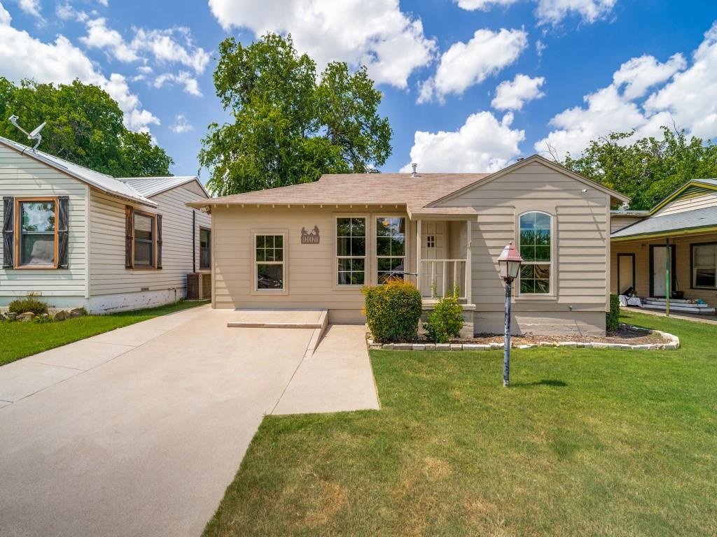 Move-in ready 3-bedroom, 1-bath home in the established Redford Place neighborhood of White Settlement! This charming home features beautiful wood and ceramic tile flooring, granite countertops, a kitchen island with breakfast bar, built-in cabinetry, and a spacious eat-in kitchen designed for comfortable everyday living. There is a separate utility room adjacent to the kitchen with a dedicated space for a full-size washer and dryer and built-in cabinets for extra storage. The inviting living room offers abundant natural light with beautiful floor to ceiling windows. Step outside to enjoy a large fenced backyard with plenty of room to garden, or entertain. The patio is covered and there is a storage building. Conveniently located near schools, shopping, restaurants, major highways, Lockheed Martin, NAS JRB Fort Worth, and just minutes from downtown Fort Worth. A wonderful opportunity for first-time homebuyers, downsizers, or investors. Don't miss this one!