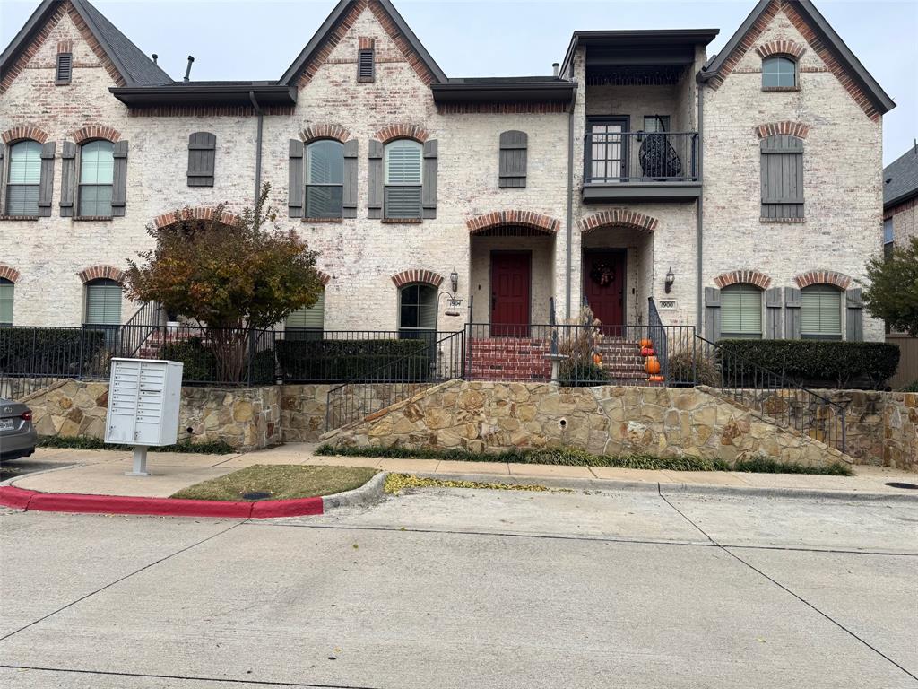 BEAUTIFUL Townhome... Must See!!! Brace yourself as you walk up the wrought iron entry stairs to a beautiful red door.  As you enter... take view of the large floor plan with 2 living areas ,2 bedrooms and 2.5 baths. This property is an interior lot.  Family room, full bath and garage is all located on the 1st level.  A smaller bedroom is located on the 1st floor. Primary Bedroom is located on 2nd level. There are hard wood floors in the entry, kitchen and stairs. On the second level, there is a gourmet kitchen with stainless steel appliances - gas stove and oven, microwave and refrigerator. Accented by an all-white kitchen cabinet with granite counter tops. Space for Breakfast nook or Formal Dining. The fireplace is white stone. Mount is available - ready to hang your TV. A snuggle patio is right off the breakfast nook. Great to sit with your outside chimney. Primary Bedroom is very large and open. It has a full-size bath with double vanity, garden tub, separate shower, and walk in closet.