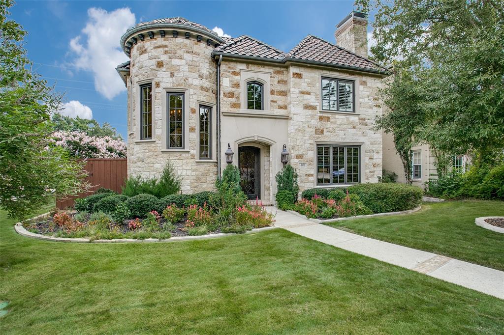 This 5 BR, 5.2 BA home is just 1 block from UP Elem & Curtis Park, and in close proximity to dining & shopping in Snider Plaza. Off the entry, the open floor plan boasts both a prvt office w BIs & FP, as well as a formal dining rm. The light & bright lvg rm overlooks the backyard & opens to the chef's kit w Wolf cooktop, Sub-Zero BI refrigerator, 2 ovens, 2 dishwashers, island w 2nd sink, warming drawer, WI pantry & adjacent brkfst rm. Off the kit there is temp controlled wine rm w storage for 500+ bottles & a butler's pantry w ice maker & mini-refrigerator. Also down are a guest suite w full BA & a powder BA. On the 2nd floor, the primary suite offers FP, 2 vanities, jet tub, walk-in closet & sep shower. On this floor there are also 3 addl ensuite BRs w WI closets. Completing the 2nd floor are the game rm w BIs, a half-bath & a full-size utility rm w sink. The 3rd floor houses media rm w equipment & wet bar. Outdoor living area has FP, built-in grill, mosquito sys & room for a pool.