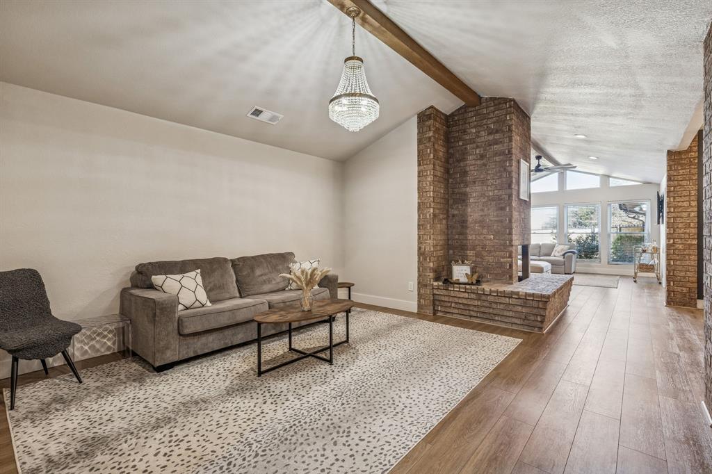 Completely renovated with a bold, modern aesthetic, this 4-bedroom, 3-bath home offers nearly 2,900 square feet of elevated living just minutes from Texas Christian University. Every detail was thoughtfully updated — clean lines, stylish finishes, and a layout that feels open, functional, and intentional from the moment you walk in.

What truly sets this home apart is the sheer amount of usable space. Two expansive living areas anchored by a corner fireplace create flexibility for both everyday living and entertaining. A formal dining room adds structure and elegance, while an additional flex space offers endless possibilities — ideal for a home office, exercise room, playroom, second dining area, or media space. With four true bedrooms and three full baths, the layout delivers comfort, privacy, and versatility rarely found this close to campus.

Parking is a standout advantage. Featuring two circle driveways, an attached two-car garage, and additional on-site parking, the property eliminates the typical street-parking challenges common in this corridor.

The fenced backyard offers a private patio and turfed lawn for clean, low-maintenance enjoyment year-round — perfect for relaxing, entertaining, or creating a secure outdoor space without the upkeep of traditional grass.

Located just 4 minutes from The Shops at Clearfork and close to Dickies Arena, the Fort Worth Stockyards, downtown Fort Worth, major medical centers, and thriving employment hubs, this home places you in the center of one of Texas’ most dynamic and opportunity-rich cities.

Rare size. Modern style. Strategic location. Search 4512 Ranch View Rd on YouTube for more info!