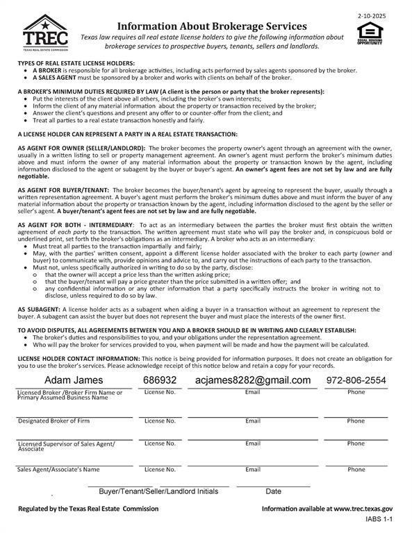 Richard Alderson Survey - Land
