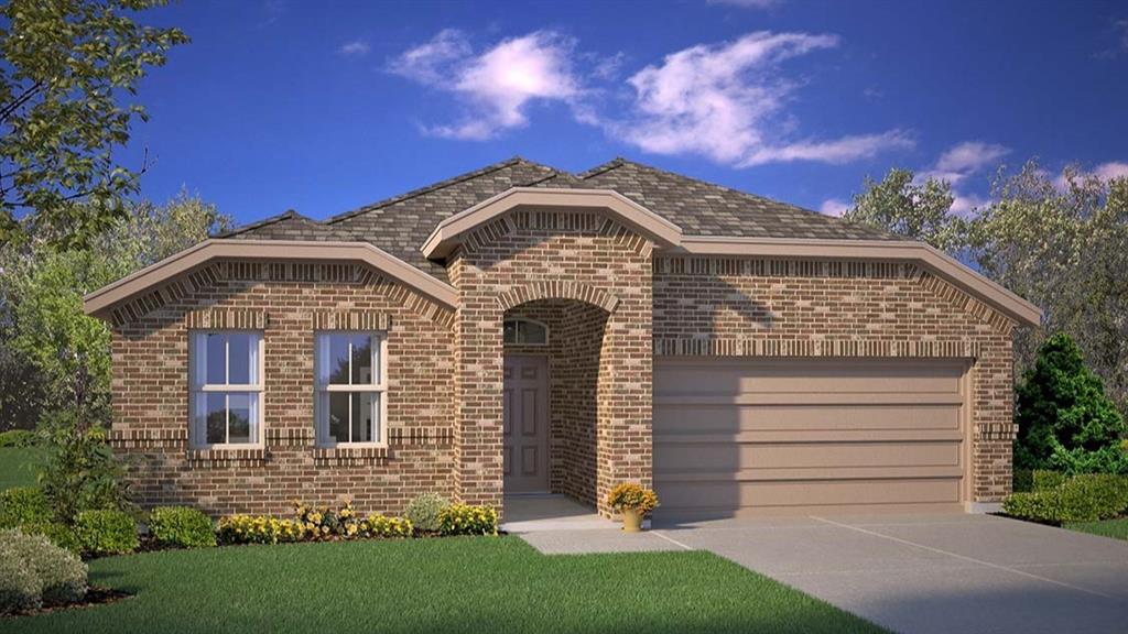 Stunning new D.R. Horton home in the Legado community located in Cleburne and Cleburne ISD! The Blanco floorplan, Elevation A, with an estimated Summer completion, offers a spacious single-story design with 4 bedrooms, 2 bathrooms, and a 2-car garage, featuring a bright open-concept layout that seamlessly connects the family room, dining area, and modern kitchen—perfect for both everyday living and entertaining. The kitchen showcases quartz countertops, 36” painted cabinets, stainless steel appliances, a gas range, center island, stainless steel sink, and a walk-in pantry for generous storage. The private primary suite includes an en-suite bath with dual quartz vanities, a 5-foot oversized shower, and a walk-in closet. Three secondary bedrooms and a full bath provide flexible space for family, guests, or a home office. Luxury vinyl plank flooring enhances the main living areas and wet zones, while energy-efficient construction and America’s Smart Home Technology add comfort and peace of mind. Exterior features include a full landscape package, privacy fencing, and a sprinkler system with rain sensor. Planned community amenities include a future pool, playground, amenity center, and walking trails, all conveniently located near Lake Pat Cleburne, Cleburne State Park, HWY 67, and approximately 59 miles from DFW Airport—offering the ideal blend of small-town charm and metro access.