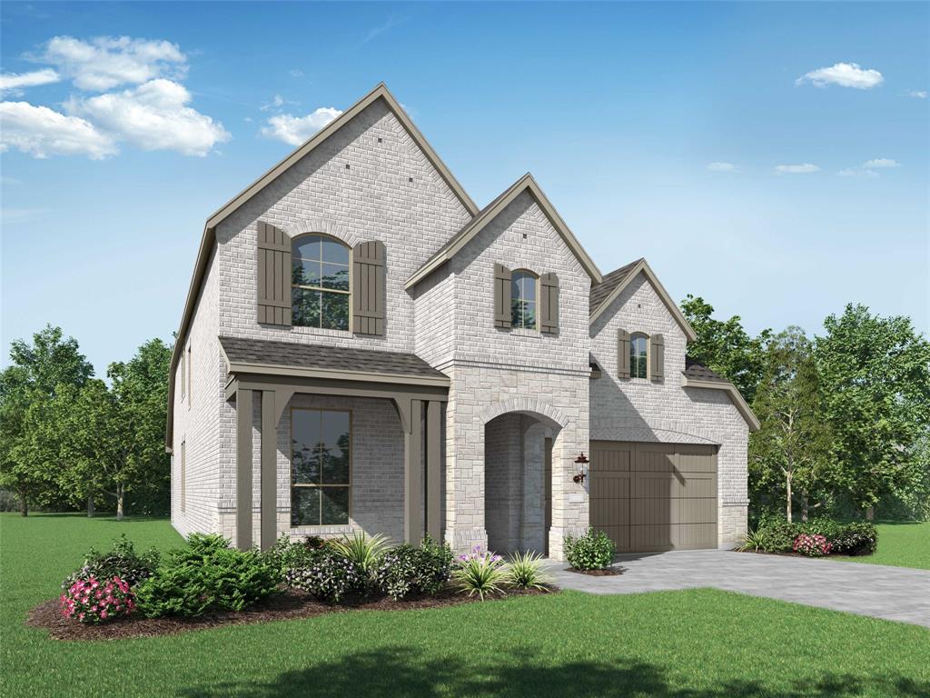 MLS# 20383163 - Built by Highland Homes - Ready Now! ~ Stunning, and , located in the Highly Coveted Master-Plan Community of Wildflower Ranch.  Featuring a Lazy River & Northwest ISD Schools, it’s easy access to HWY 114, I-35W & 30 MIN to Downtown Fort Worth.  2-Story plan with Covered Front Porch opens to Hi-Ceilings in the Foyer & Family Rms.  An open-plan that offers 2 Beds & a Bath downstairs,  a Gourmet Kitchen with Stainless Built-In Appliances, Oversized Eat-At Island, and a separate Dinning Area.   The Family Rm offers access to a massive Outdoor Living Area overlooking the Backyard.  The Primary Bed features a Bay Window, and includes an En Suite with separate vanities, Glass Shower Enclosure & Freestanding Tub.  Level-2 opens to a Loft that overlooks the Foyer &  Living Rms.  Level-2 includes an Entertainment Rm + 2 Beds & 2 Baths. Luxury Décor & Finishes adorn this home throughout.