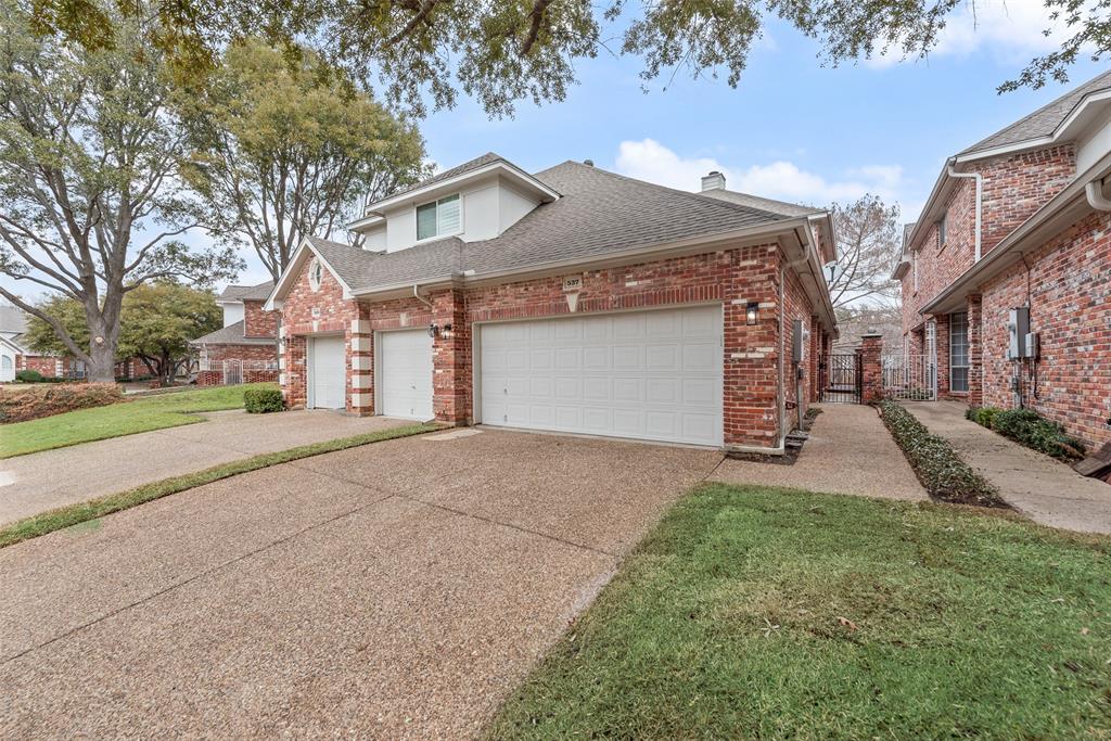 Welcome to 537 Lochngreen Trl in Arlington, TX, a beautifully updated home tucked inside a peaceful, gated community with serene pond views.

This 3-bedroom, 2.5 bath residence shines with thoughtful upgrades throughout, including quartz countertops, fresh interior paint, new fixtures, luxury vinyl plank flooring, and new carpet. The kitchen is a standout with a new tiled backsplash, brand-new appliances, and a clean, modern feel that flows effortlessly into the living space. Cozy up by the mid-century modern styled tiled fireplace, flanked by custom built-in bookshelves that add both charm and functionality.

The split floor plan offers privacy with the primary suite downstairs, featuring a custom tiled master bathroom, stunning gold fixtures, sconce accent lighting, and a relaxing garden tub. Two additional bedrooms are located upstairs, perfect for family, guests, or a home office.

Step outside to a large patio deck overlooking the pond, ideal for morning coffee or evening unwinding. Enjoy the quiet, gated setting while being just minutes from downtown Arlington, shopping, dining, AT&T Stadium, Texas Live, and more.

This home blends style, comfort, and location—don’t miss it.