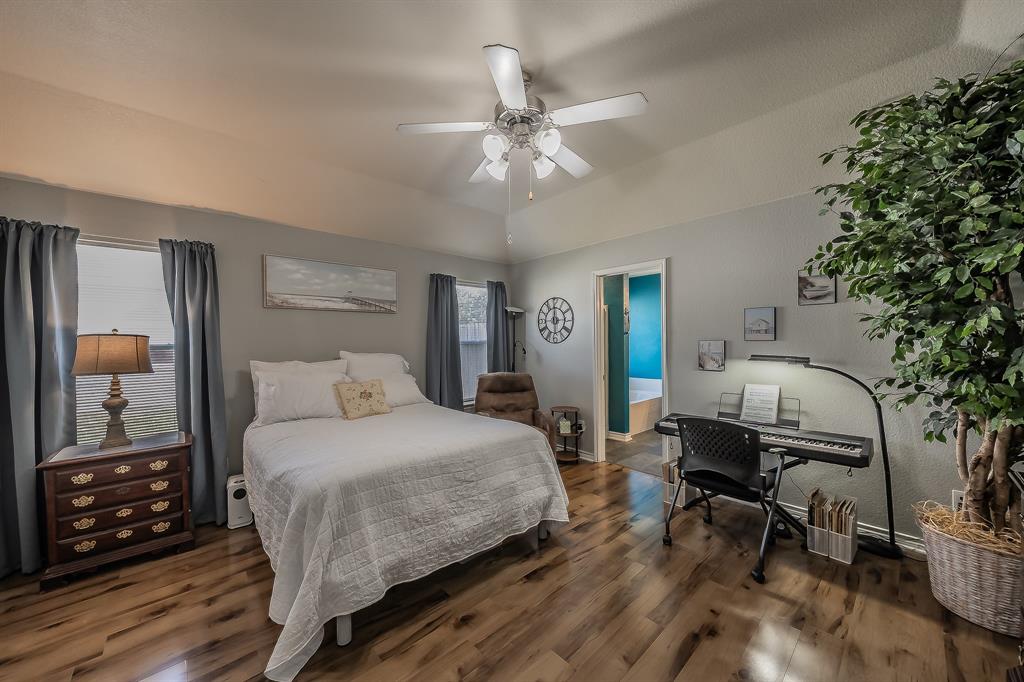 Charming Carpet-Free Cul-de-Sac Home in Highly Sought-After Northwest ISD

Welcome to this beautifully maintained home tucked away on a quiet cul-de-sac in the highly desirable Northwest ISD! Thoughtfully updated and truly move-in ready, this home offers the perfect blend of comfort, style, and functionality. Come make this home your own! 

Step inside to discover a completely carpet-free interior featuring updated hardwood, tile and luxury laminate flooring throughout, split bedrooms for added privacy, and a spacious primary suite designed to be a peaceful retreat at the end of the day.

The open-concept kitchen is perfect for entertaining and everyday living, featuring:
• Spacious breakfast bar
• Brand-new stainless steel appliances
• Gorgeous new backsplash
• Open flow into the main living areas

Additional major upgrades include:
• Trane HVAC system installed in 2024
• New attic insulation
• Brand-new garage door
• Automatic sprinkler system
• Gutters for added convenience and maintenance

Step outside and enjoy the oversized backyard and covered patio — perfect for relaxing evenings, weekend barbecues, or entertaining family and friends. From the moment you arrive, you’ll notice the pride of ownership and meticulous care poured into this home.

Located in a vibrant master-planned community loaded with amenities, residents enjoy:
Community pools
Amenity centers
Over 200 acres of scenic greenbelts
Walking & biking trails
Parks & playgrounds
 Hockey rink & recreational areas
And so much more!


With use of the preferred lender, this property qualifies for down payment assistance PLUS buyers may receive either:1% lender credit toward closing costs
OR
A 1-0 lender-paid interest rate buy-down to help lower monthly payments! 
This one truly checks all the boxes!