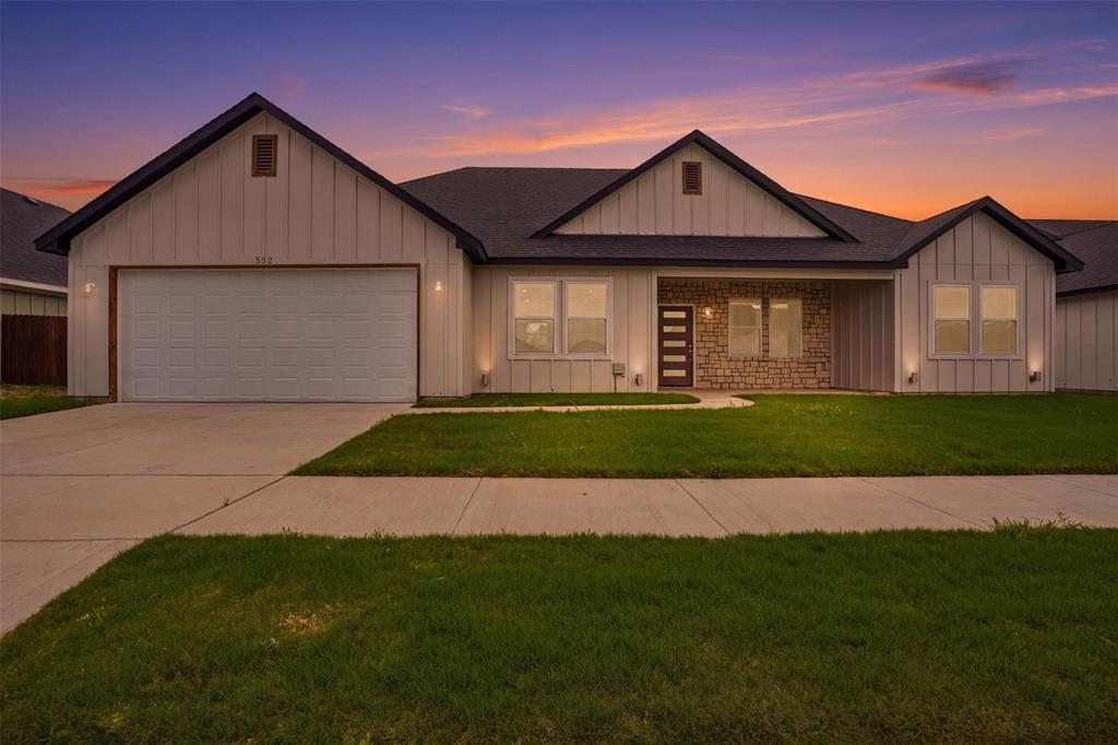 Like-new Calvillo Custom Home featuring 3 bedrooms, 2 bathrooms, and 1,852 sq ft of thoughtfully designed living space. This beautiful home offers quartz countertops, a gas range, oversized closets, seamless glass showers, a private office, and brand-new carpet. Located in highly sought-after Godley ISD, this home blends custom craftsmanship with everyday comfort in the heart of Godley.