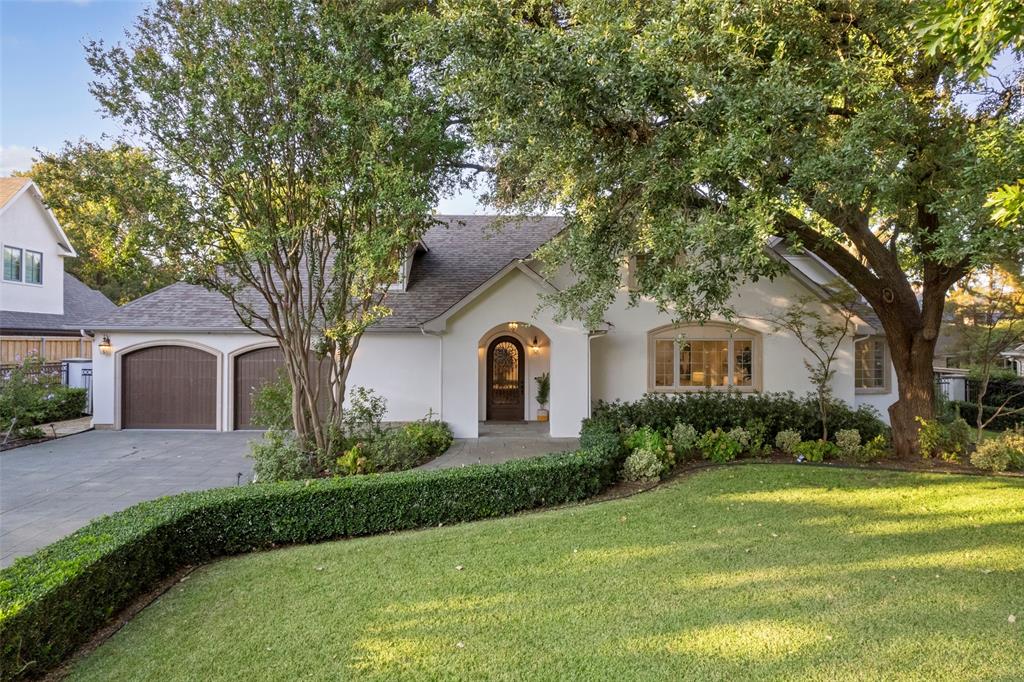 Exquisite gated estate in prestigious Old Preston Hollow’s Sunnybrook Estates!!offering over 7,000 SF of refined living on a beautifully landscaped 0.41-acre lot. 5 Beds, 6.5 Baths,  Surrounded by mature trees and estate properties, this home delivers exceptional privacy, elegance, and a premier location within Dallas’ coveted private school corridor. Outdoor oasis featuring a saltwater pool and spa, dedicated pool bath, and a courtyard-style patio accessible from three rooms, creates a seamless indoor-outdoor flow.
A dramatic two-story entry with a sweeping staircase introduces expansive living spaces designed for both elevated entertaining and everyday living, including a formal dining room, multiple living areas, and a stunning family room with soaring ceilings and a full-service bar. The chef’s kitchen with walk-in pantry anchors the home.
The first-floor primary suite offers a private retreat with serene pool views, complemented by two additional bedrooms. Upstairs features two bedrooms, a private office with balcony overlooking the pool, and a spacious flex room ideal for a media room, gym, or game room. A secondary staircase at the rear of the home enhances functionality and access.
Combining timeless architecture and modern luxury, this home was rebuilt to the studs (2000–2001: per Dallas CAD) and extensively updated between 2022–2025, including a new roof, updated exterior, four designer-remodeled bathrooms, new and refinished hardwood flooring, LED staircase lighting, new HVAC (2025), EV charging, and a newly added balcony. A redesigned landscape with architectural lighting enhances both curb appeal and nighttime presence.
Additional highlights include an epoxy-coated garage with oversized storage and close proximity to Dallas’ premier private schools, Dallas North Tollway, Love Field, Central Market, and upscale dining and retail.
Primary bedroom is virtually staged.