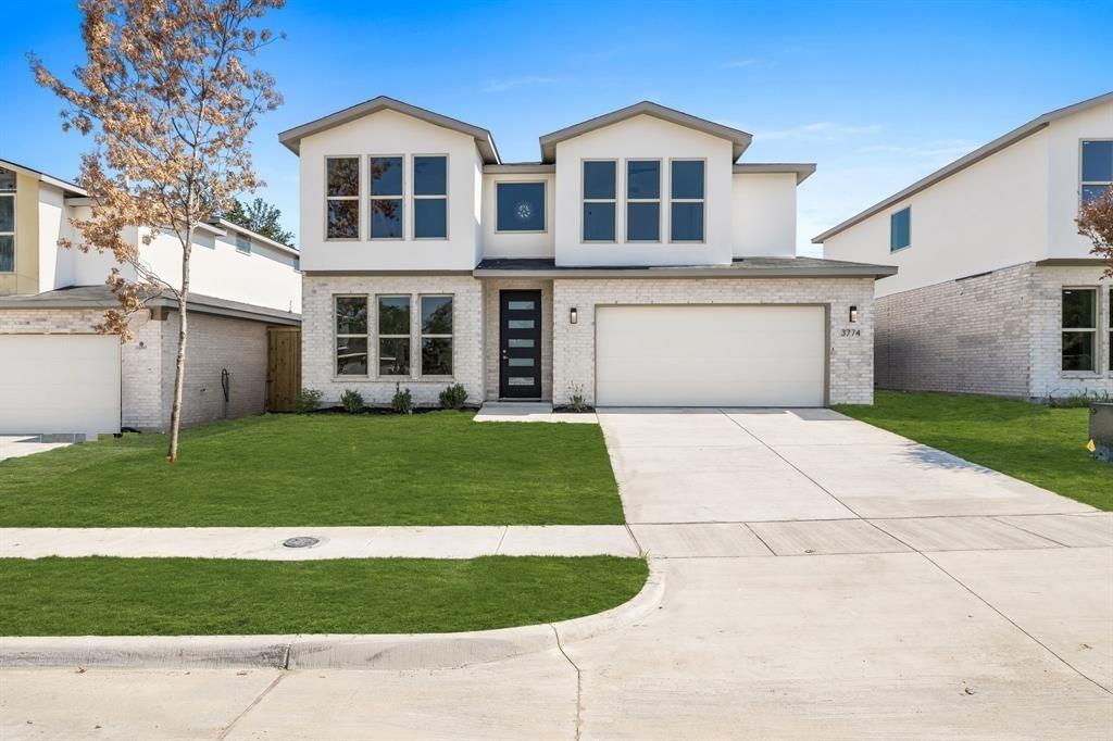 Stunning 2,900 sq. ft. contemporary home in new Shady Hollow Estates. A rare opportunity to own in the first phase, this 4-bed, 3.5-bath home is an architectural delight. A bright flex-space offers an ideal home office. An elegant dry bar leads to the open-concept living area, flooded with natural light. The gourmet kitchen is a chef's dream, with sleek stone counters, a gas stove, and ample storage. Retreat to the private, first-floor primary suite, a serene escape with vaulted ceilings, large windows, and a luxurious en-suite bath with dual sinks and a separate shower. The second floor is built for fun, hosting a large game room, three spacious bedrooms (one with a private en-suite), and generous walk-in closets for all. Minutes from Bishop Arts, the new Southern Gateway Park, and Downtown Dallas, this home offers urban convenience and natural tranquility, bordering a scenic 20-acre park. Your new life awaits.