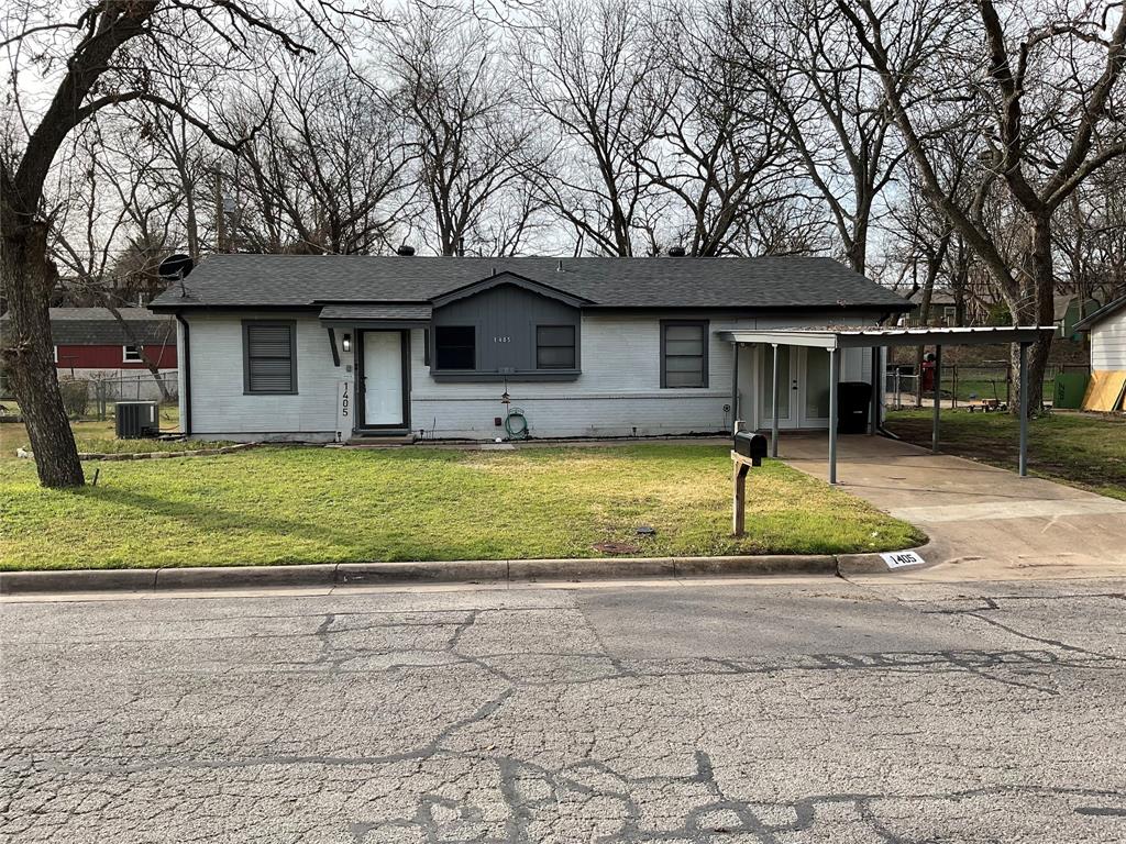 This Charming Well Maintained 3-1 Home Close To Historic Downtown Weatherford, Historical District, Shopping, Schools And Churches. French Entry Doors Lead To A Well Constructed Garage Conversion That Opens To The Horseshoe-Galley Style Kitchen Just Off A 25'X11' Area For Added Space Can Be Used As A Dining Area, Flex-Media Or Second Living Room, With A Utility Closet That Accommodates A Full Size Washer And Dryer With Built-In Cabinets. Kitchen Has Gas Range, Dishwasher, Disposal, 2-Compartment Stainless Steel Sink With Brushed Nickel High Neck Fixture, Wood Cabinets And Brick Style Backsplash. Newly Painted Walls And Trim, Water Resistant Engineered Wood Flooring And 2-Inch Wood Blinds Throughout. Featuring A Gas Tankless Water Heater, Gas Heat, Electric AC And New Roof In August 2025 With Impact Resistant Shingles. Concrete Driveway With Metal Attached Carport, Large Front Yard And Large Fully Fenced Backyard With Chain Link Fence And A Drive-Thru Gate. Screened In Back Porch, Full Gutters With Leaf Covers And Storage Building. This Would Make A Perfect Home To Downsize To Or As A First Time Homebuyers Dream. This Is A Must See For Your Clients.