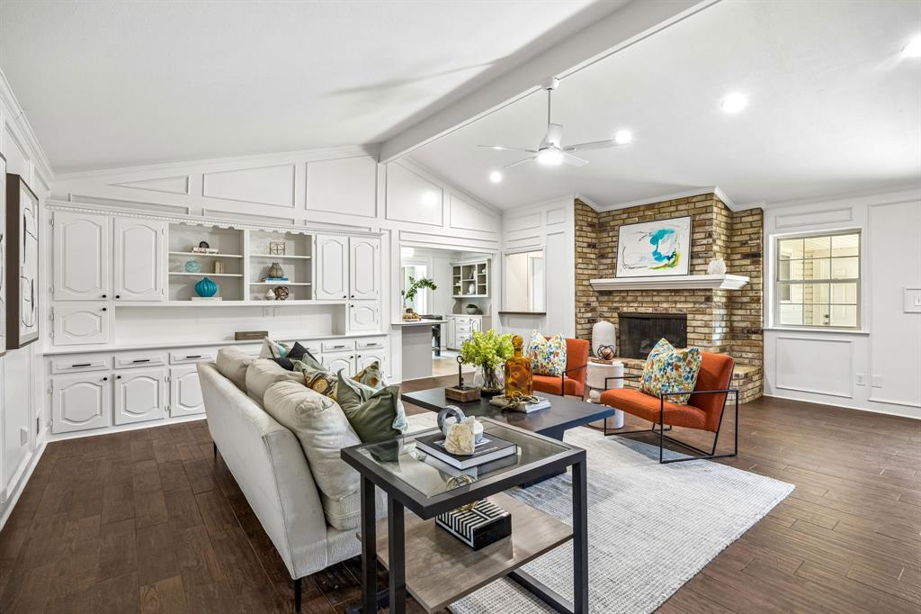 Welcome home to this wonderfully maintained 1-story gem offering exceptional curb appeal and a functional open floor plan designed for modern living. Featuring 4 bedrooms, 2 living areas, 2 dining areas, and 2.1 baths, and a THREE CAR GARAGE, this home has been thoughtfully updated — including fresh interior paint, new carpet, and stylish light fixtures. Bedroom 4 could be used as an office or flex space. The elegant circle driveway makes a lasting first impression, while the 3-car rear-entry garage with an entry door adds convenience and clean street presence. The primary suite is a true retreat, boasting 2 walk-in closets, built-ins, and a sitting area. An 8' privacy fence encloses the backyard, perfect for entertaining or relaxing in seclusion. Located in the highly sought-after Richardson ISD, zoned to the desirable Mosshaven Elementary School. This move-in ready home checks every box — don't miss your opportunity!


Buyer are to purchase a new survey.