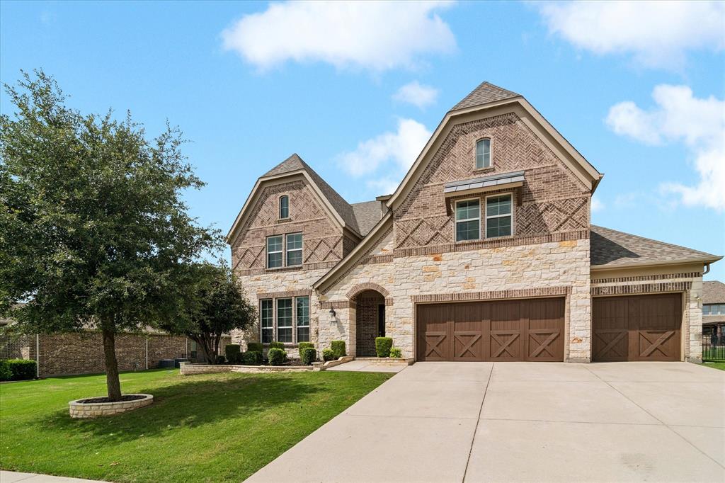 Welcome to your Home Sweet Home nestled in Gunter’s premier golf course community, The Bridges at Preston Crossing! This thoughtfully designed home offers an incredibly functional layout featuring 4 bedrooms, 4 full bathrooms, a 3-car garage, game room, media room, upstairs flex space, and a dedicated home office downstairs. Recent updates include a new roof and new carpet. At the heart of the home, the spacious kitchen boasts a large eat-in island flowing seamlessly into the sunlit dining area and inviting living room with a convenient dry bar ideal for entertaining. 
The secluded primary suite is complete with an oversized walk-in closet and a spa-inspired bathroom featuring dual vanities, a freestanding soaking tub, and separate walk-in shower. A secondary bedroom with full bath downstairs creates the perfect setup for guests or multi-generational living.
Step outside to enjoy the oversized covered patio and private pergola in your huge backyard where you can relax under the big Texas sky. Walk or take a golf cart ride to the new on-site Gunter Elementary School in award-winning Gunter ISD. Come see why life is better at The Bridges!