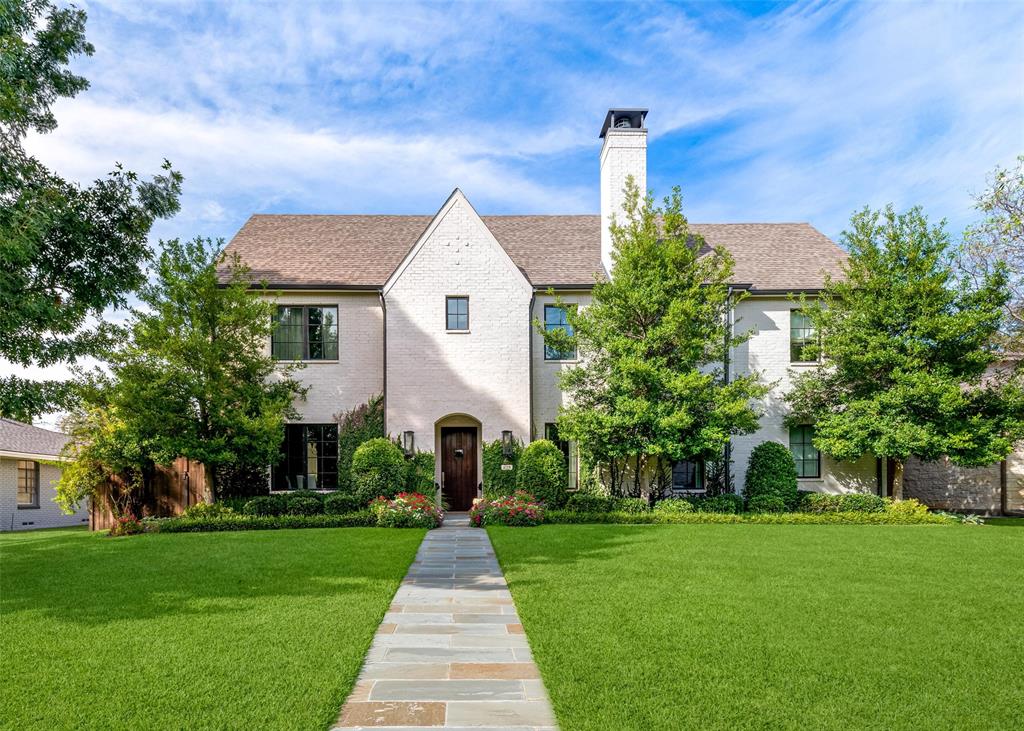 Appraisers and Agents - please contact listing agent with questions on sold price. Nestled in the sought-after Midway Hollow neighborhood and on a highly desired block of Dunhaven, this exquisite home seamlessly blends timeless elegance with modern luxury. Upon entry, a sophisticated study welcomes you with a black marble gas fireplace and coffered ceiling. The formal dining room is perfectly positioned next to the caterer’s kitchen with wine fridge, microwave and a spacious walk-in pantry, ideal for entertaining. The heart of the home is the open-concept kitchen, featuring quartz countertops, double ovens, and a built-in refrigerator. Adjacent to the kitchen, the breakfast area boasts a custom brick feature wall and built-in bench seating, adding charm and character. The inviting family room showcases a cast stone gas fireplace, custom built-ins, and generous space for gatherings, flowing effortlessly to the outdoor patio. Designed for year-round enjoyment, the patio is complete with a gas fireplace and built-in Lynx grill, overlooking a large backyard with ample room for a pool. The luxurious primary suite is conveniently located on the first floor with serene backyard views. The spa-like primary bath features marble flooring, quartz countertops, dual sinks, and a spacious walk-in closet. Upstairs, an oversized game room offers incredible flexibility—perfect as a home gym, second office, or additional living space. Three bedrooms are also upstairs, including a private guest suite separate from the other two. A bonus walk-in storage space adds extra convenience. With refined details and thoughtful design, this Midway Hollow home is a true standout, offering comfort, style, and exceptional living spaces inside and out. Located just blocks from Central Market, Claremont Neighborhood Grill and other neighborhood conveniences.