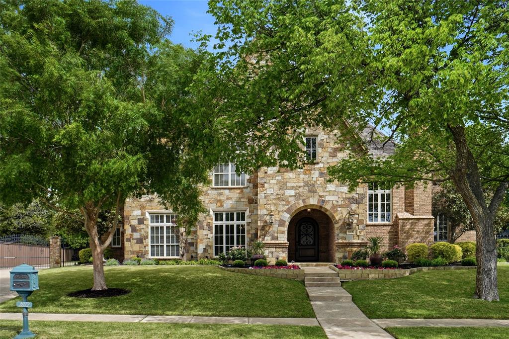 Built by award winning custom home builder, Jeffrey Homes, welcome to this beautiful home in the Palomar Estates of Southlake. Trends may come and trends may go, but beautiful nail-down hardwood floors, just beautifully refinished, along with natural Travertine stone flooring, say, “We’re a timeless classic, and never go out of style.”  Open floorplan with FOUR FIREPLACES!  Family room with fireplace and builtins, Great Room with 2nd fireplace, Study with 3rd fireplace, with an 4th outdoor fireplace on large covered patio!  

This beauty has that hard to find downstairs media room! No need for adults to run up and down stairs to enjoy the “theater”! The upstairs gameroom allows separation from the adults when desired. Pool table and cues included. All bedrooms have their own dedicated full bathroom, except for one of the upstairs bedrooms, whose bathroom also services the gameroom. Also a secondary upstairs laundry area!

Large island kitchen is equipped with butler's pantry, double ovens, granite countertops, and much more. Serene primary bedroom is complete with a decorative ceiling, sitting area, double shower and sinks, two large walk in closets, and a luxurious built in jetted tub.  SIDE NOTE: Have you ever tried getting in and out of a freestanding slipper tub?  If you have, you may know why this owner elected not to have one!   VACATION AT HOME - and entertain in style! Huge covered patio with fireplace, outdoor kitchen, heated pool and spa, beach entry, lighted waterfalls and more!   This is a beautifully kept home - very loved - and now being sold by the original owners. Truly a premium home on a gorgeous treed lot, with a superior elevation, giving it wonderful curb appeal!   Roof was replaced in 2021.