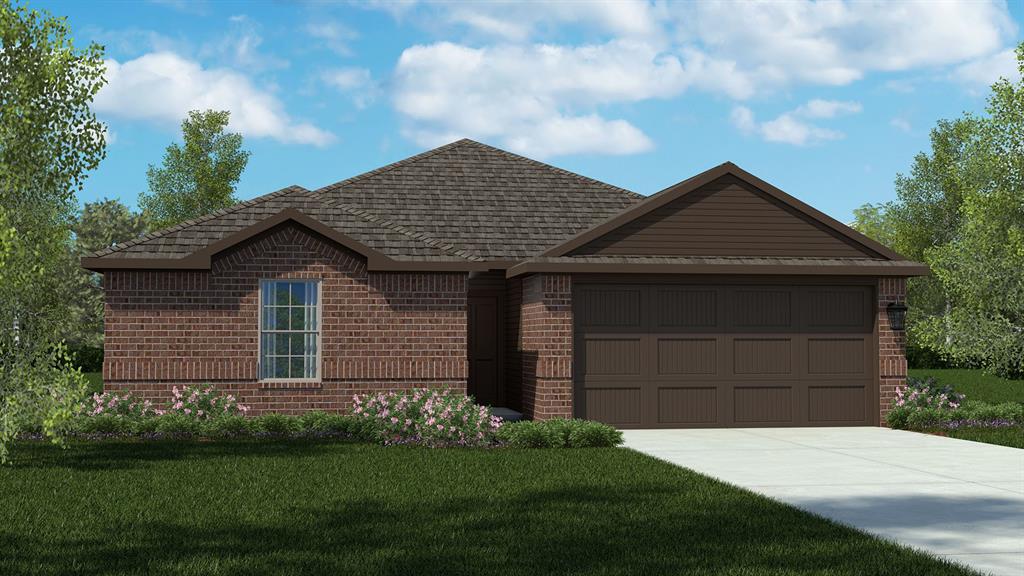 Beautiful new D.R. Horton home in the Townes Landing community located in Fort Worth and Everman ISD! The single-story Bellvue floorplan elevation A, with an estimated Summer completion, offers 3 bedrooms, 2 bathrooms, and a 2-car garage, thoughtfully designed with an open-concept layout that maximizes both comfort and functionality. The family room serves as the heart of the home and flows seamlessly into the dining nook and contemporary kitchen, creating a warm and inviting space ideal for everyday living and entertaining. The well-appointed kitchen features quartz countertops, 36” upper cabinets with hardware, stainless steel appliances, a gas range, stainless steel sink, center island, and a walk-in pantry for convenient storage. The private primary suite includes an en-suite bath with dual quartz vanities, a 5-foot oversized shower, and a walk-in closet located just off the bathroom. Two secondary bedrooms and a full bathroom with a quartz vanity top provide flexible space for family members, guests, or a home office. Luxury vinyl plank flooring extends throughout the main living areas and wet zones, combining durability with easy maintenance. This home is built with energy-efficient construction and includes America’s Smart Home Technology for modern comfort and everyday convenience. Exterior features include a professional landscape package, full sprinkler system with rain sensor, privacy fencing, and more. Residents of Townes Landing enjoy convenient access to I-35W, making commuting to major employers, shopping, dining, and entertainment a breeze. Downtown Fort Worth is just a short drive away, and DFW International Airport is approximately 30 minutes from your doorstep, placing you right in the heart of Tarrant County living.