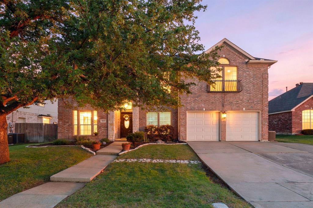 Ready for your summer pool parties? This brick, two-story home featuring 5 bedrooms, 3.5 bathrooms, and 2 car garage is located in highly-desirable Mansfield ISD! The living room includes high ceilings, a cozy fireplace and flows into a well-appointed kitchen with granite countertops, appliances, and ample cabinet space. Do you work at home? This home office is over-sized (room for 2 desks), formal living and formal dining are right off entry. The kitchen boasts double ovens, granite counters, island, breakfast area. Vaulted ceilings several areas, hardwood floors in the family room and primary bedroom. The private primary suite is a peaceful retreat, complete with ensuite bath-dual sinks, a soaking tub, separate shower, and large walk-in closet. 4 additional bedrooms upstairs along with large gameroom provide flexibility for family and guests. But the true standout of this home is the spectacular backyard—an entertainer’s dream! Enjoy your very own private in-ground pool, perfect for cooling off during hot Texas summers or enjoying weekend get-togethers with friends and family. The custom-built pergola provides stylish shade over a spacious patio area, ideal for lounging, grilling, or dining al fresco. There's room for outdoor sectional, a dining table, and more—making it a true outdoor living room. Whether you're hosting a pool party, relaxing with a book in the shade, or enjoying a quiet evening under the stars, this backyard offers the perfect balance of function and fun. Privacy fencing, and extended concrete patio give you ample room to spread out and entertain. Additional home highlights include a two-car garage, full laundry room, ceiling fans throughout, and an established neighborhood setting. Located just minutes from local parks, top-rated schools, shopping, and restaurants, this home truly has it all. Don’t miss your chance to own this stunning home with a backyard built for making memories!