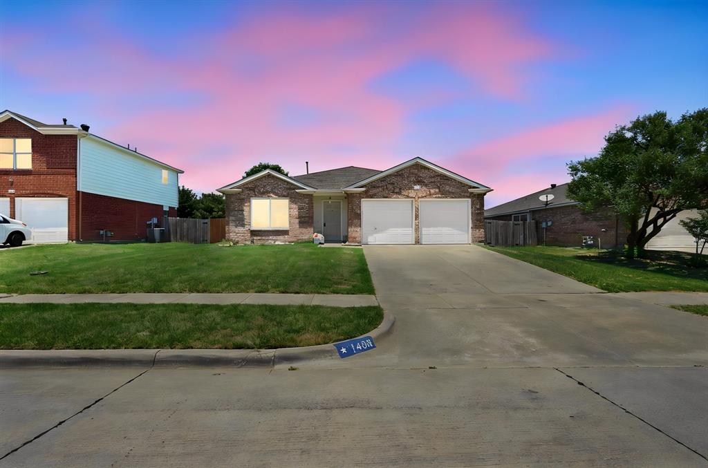 NICE SINGLE-STORY GEM of a home that boasts GREAT LOCATION, EXEMPTARY SCHOOLS and NO HOA.   AFFORDABLY PRICED with FEATURES GALORE.  Enter into the inviting foyer with FORMAL LIVING AND DINING ROOM space.  LOTS of NATURAL LIGHTING provided by the NEWLY REPLACED WINDOWS.  In the HEART OF THE HOME is the COOK'S KITCHEN.  Plenty of CABINETS, COUNTERS plus ISLAND.  Second dining space is conveniently located and generous space in KITCHEN AREA. OPEN FLOOR PLAN with FAMILY LIVING SPACE.  FAMILY LIVING SPACE provides room for all and is accented by never-used WOOD BURNING BRICK FIREPLACE with MANTEL.  NEWLY INSTALLED SLIDING DOOR with access to fenced in BACKYARD which offers room for kids, entertaining and pets.  MASTER ENSUITE is located separate from secondary bedrooms.  ENSUITE offers room for TEXAS SIZED FURNISHINGS, PRIVATE BATH and WALK IN CLOSET.  ENSUITE BATH features separate shower and tub and double sink vanity.  Front hallway leads to TWO SECONDARY BEDROOMS and FULL BATH with TUB.  Newly install ROOF, WINDOWS, PATIO SLIDING DOOR and AC SERVICING AND NEW CONDENSER AND GUTTERS.  NEARBY WEBB CCOMMUNITY PARK and GIDEON ELEMENTARY SCHOOL.  AMAZING HOME FOR THE PRICE.