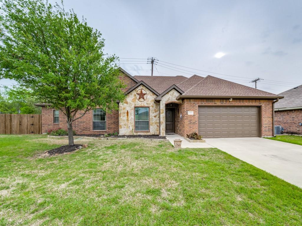 INVESTOR OPPORTUNITY! Tenant Under Contract until end of May 2027. Beautiful and clean 1 story, 4 bedroom and 2 bath home. Open concept living to kitchen with plenty of space. Luxury vinyl plank floors and ceramic tile throughout. Granite countertops, Stainless Steel appliances, designer wood cabinetry. Wood burning fireplace. Master bathroom is large with garden tub, separate walk in shower, dual sinks and large walk in closet. Garage has extra storage space and 2 storage sheds in backyard.