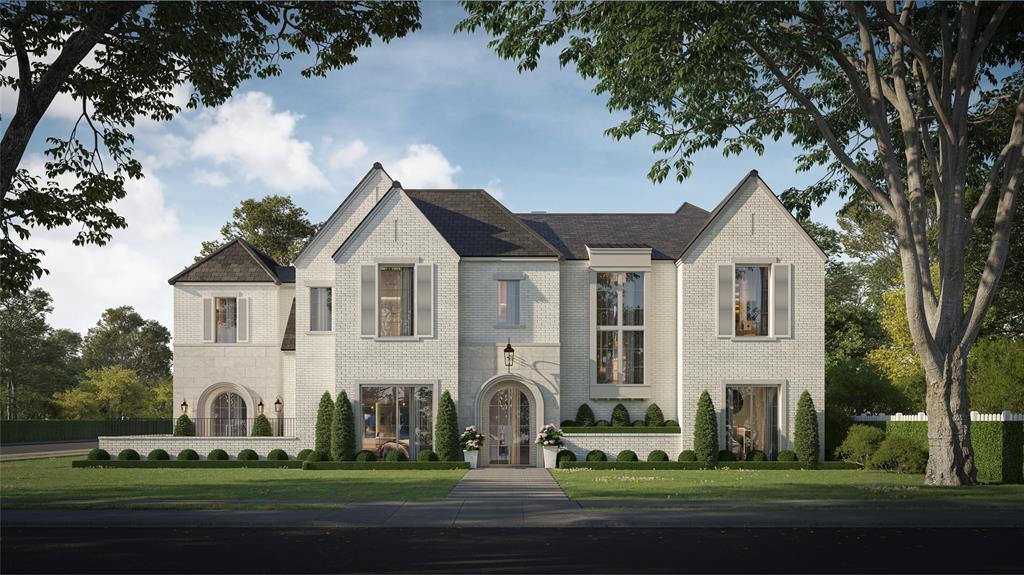 Situated on nearly half an acre in highly desirable Preston Hollow, this exceptional residence offers over 6,000 square feet of refined living space with 5 bedrooms and 5.2 bathrooms, thoughtfully designed for both grand entertaining and everyday comfort. A dramatic double-height foyer with striking black-and-white marble flooring sets the tone, introducing interiors defined by soaring ceilings, graceful architectural arches, and abundant natural light.

Expansive living spaces create a seamless flow throughout the home, highlighted by a statement fireplace, elegant lighting, and carefully curated finishes that balance warmth with sophistication. The chef’s kitchen anchors the main living areas, featuring custom cabinetry, premium appliances, and generous preparation space designed for both intimate gatherings and large-scale entertaining.

Private bedroom suites offer comfort and flexibility, including a luxurious primary retreat with a spa-inspired bath and expansive closet space. Additional living areas provide room for work, relaxation, and hosting guests.

Surrounded by mature greenery and set on an oversized lot, the property offers exceptional outdoor potential while maintaining privacy and tranquility in one of Dallas’ most coveted neighborhoods. A rare opportunity to experience scale, elegance, and timeless design in the heart of Preston Hollow. Estimated Completion: July 2026
