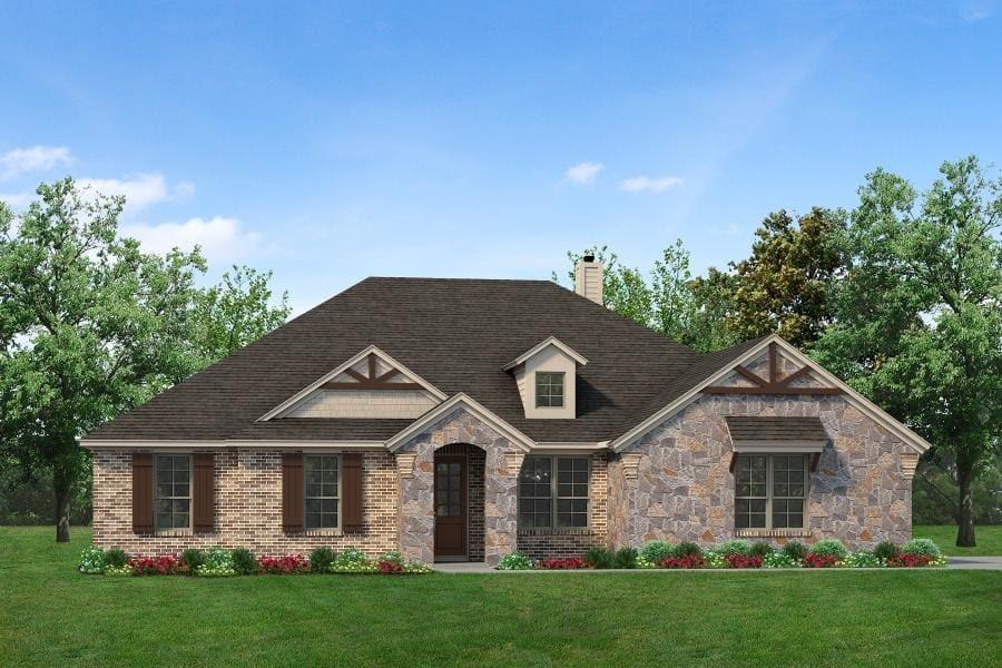 Estimated September 2026 completion! Ask us about our Trade In Trade Up program, we can buy your home! The Salado is a perfect example of how you can make a few adjustments to a floor plan to completely change the way it looks! We offer three options for the exterior—Craftsman, Farmhouse, and European—so you can choose your architectural preference. Inside is designed with the busy family in mind. Keep all the main living concentrated in an open floor plan where walls don’t divide you. Whether you’re watching television in the large family room, entertaining in the dining room, or handling the kitchen duties, you can see everyone and everything. The Salado also gives you the freedom of a flex room off the foyer. Convert it to the space you want to meet your needs.