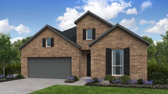 What's Special: Oversized Patio - Tub in Primary Bath - Fireplace - Flat Lot. New Construction – Ready Now! Built by Taylor Morrison, America’s Most Trusted Home Builder. Welcome to the Auburn at 515 Wisteria Street in South Oak. This thoughtfully designed new one-story home makes the most of its smart, space-saving layout. A welcoming front porch lets you enjoy Texas’ beautiful sunny weather before stepping inside to an open-concept gourmet kitchen with a walk-in pantry and center island overlooking the dining area and great room, complete with a cozy fireplace. An extended covered patio sits just beyond the main living space, offering an inviting spot for outdoor relaxation. The primary suite is tucked at the back of the home and features a spa-inspired bath with a slide-in tub and a generous walk-in closet. Two secondary bedrooms sit off the foyer and share a full bath, while a dedicated study, laundry room, and powder room are conveniently located near the garage entry. South Oak 50s offers a lakeside lifestyle with community walking trails, catch-and-release fishing in the pond, and a clubhouse featuring a resort-style pool, aerobics room, weight training room, lounge areas, and a catering kitchen. A brand-new elementary school is also under construction less than two miles away, adding even more convenience to this appealing community. Additional Highlights Include: Extended primary suite, slide-in tub at primary bath, extended covered patio, powder room in place of coat closet, raised foyer ceiling, and 12 inch pop-up ceiling at great room. Photos are for representative purposes only.. MLS#21164633
