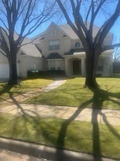 Large family home in one of the most desirable areas in Flower Mound.  Four large bedrooms with primary downstairs and three up.  Two living areas downstairs .  Kitchen features built in hutch, buffet area and large center island and large breakfast area.  Upstairs features two living areas and three nice size bedrooms.  The neighborhood amenities offers a pool, soccer fields, walking path.  Stone Hill Farms is close to shopping, restaurants and schools.  Two windows where seals are broken are on order.
